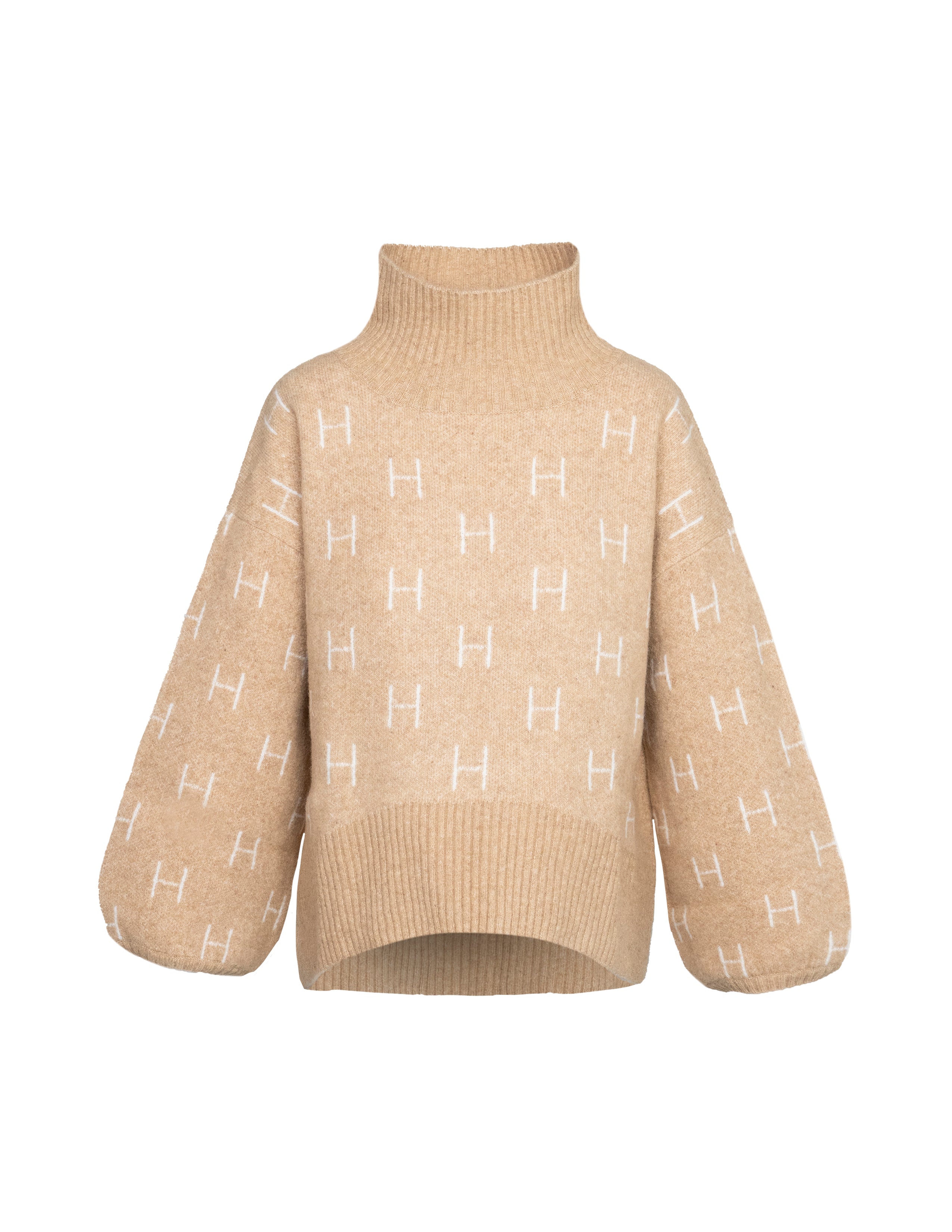 FAM Sweater Short in Light Beige Pull Hést   