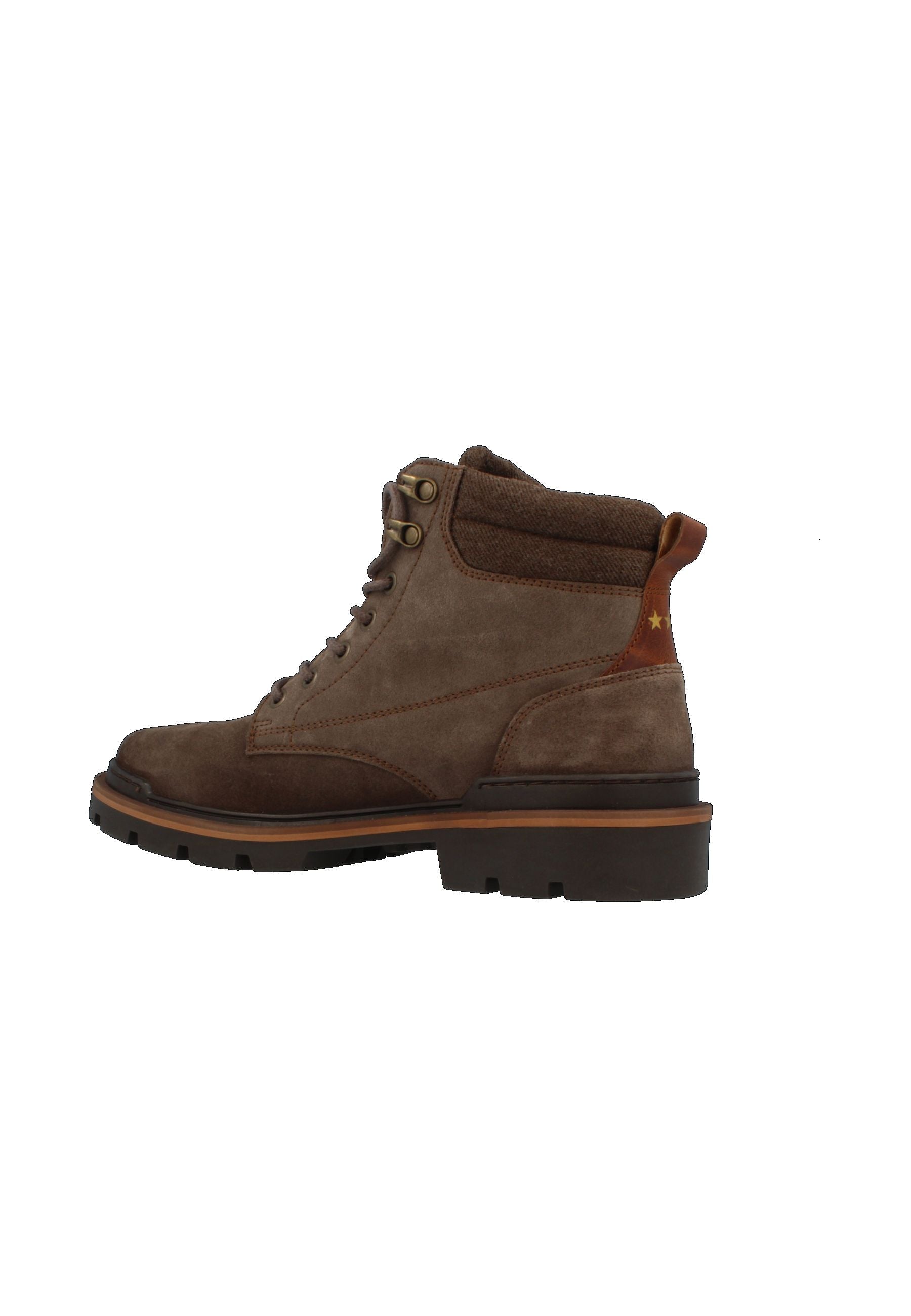 Colma Suede Mid en taupe Gray Bottines à lacets Pantofola d'Oro   