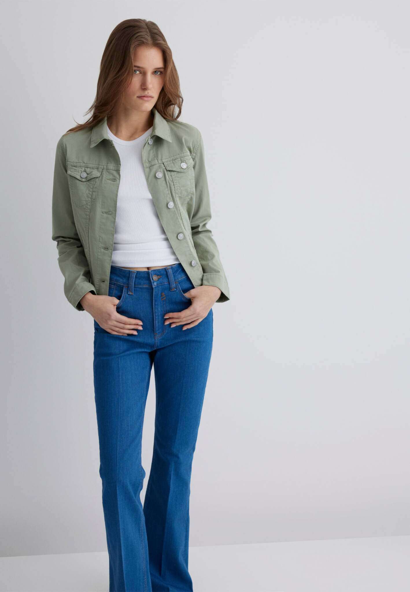 Daisy in Lily Pad Vestes en sergé Mavi