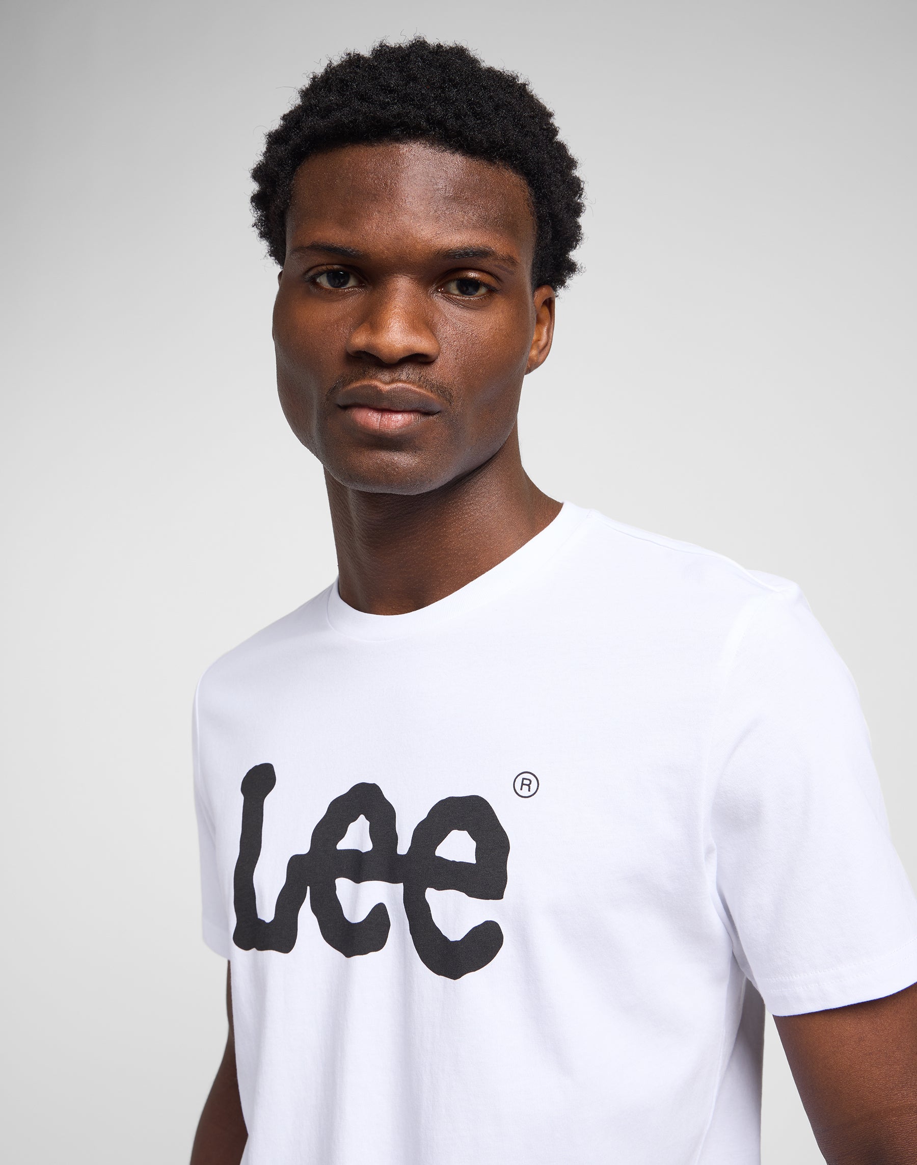 T-shirt Woobly Logo en blanc T-shirts Lee   