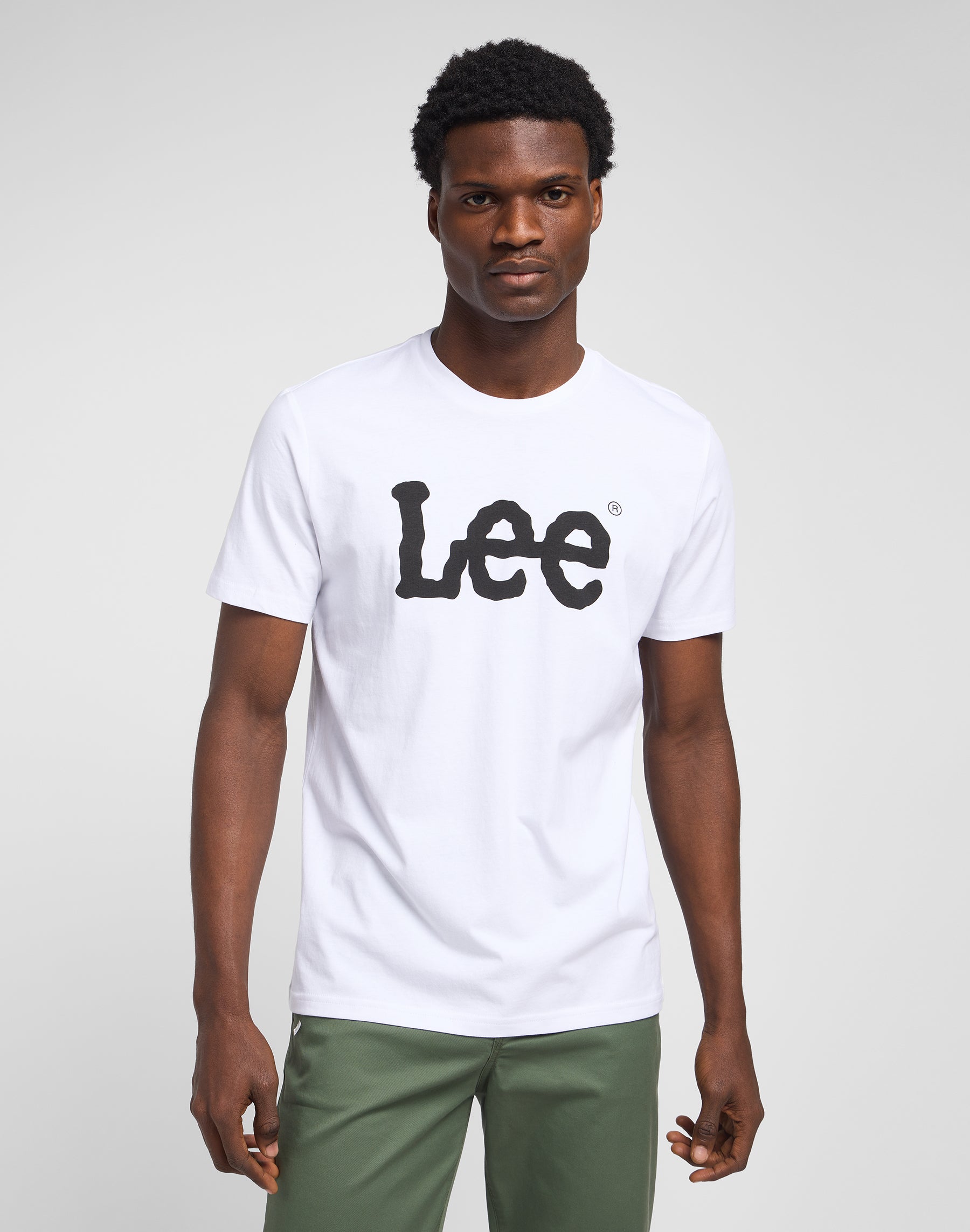 T-shirt Woobly Logo en blanc T-shirts Lee   