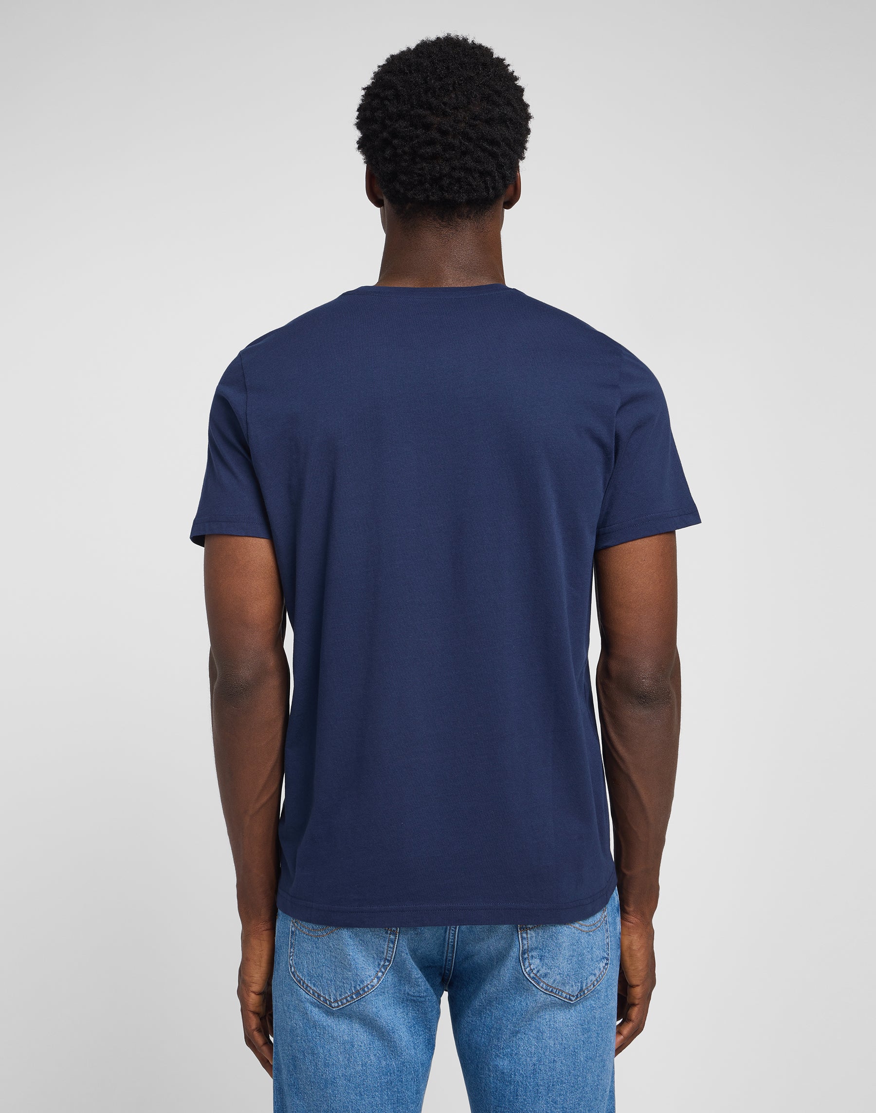 T-shirts Patch Logo Tee in Navy Lee