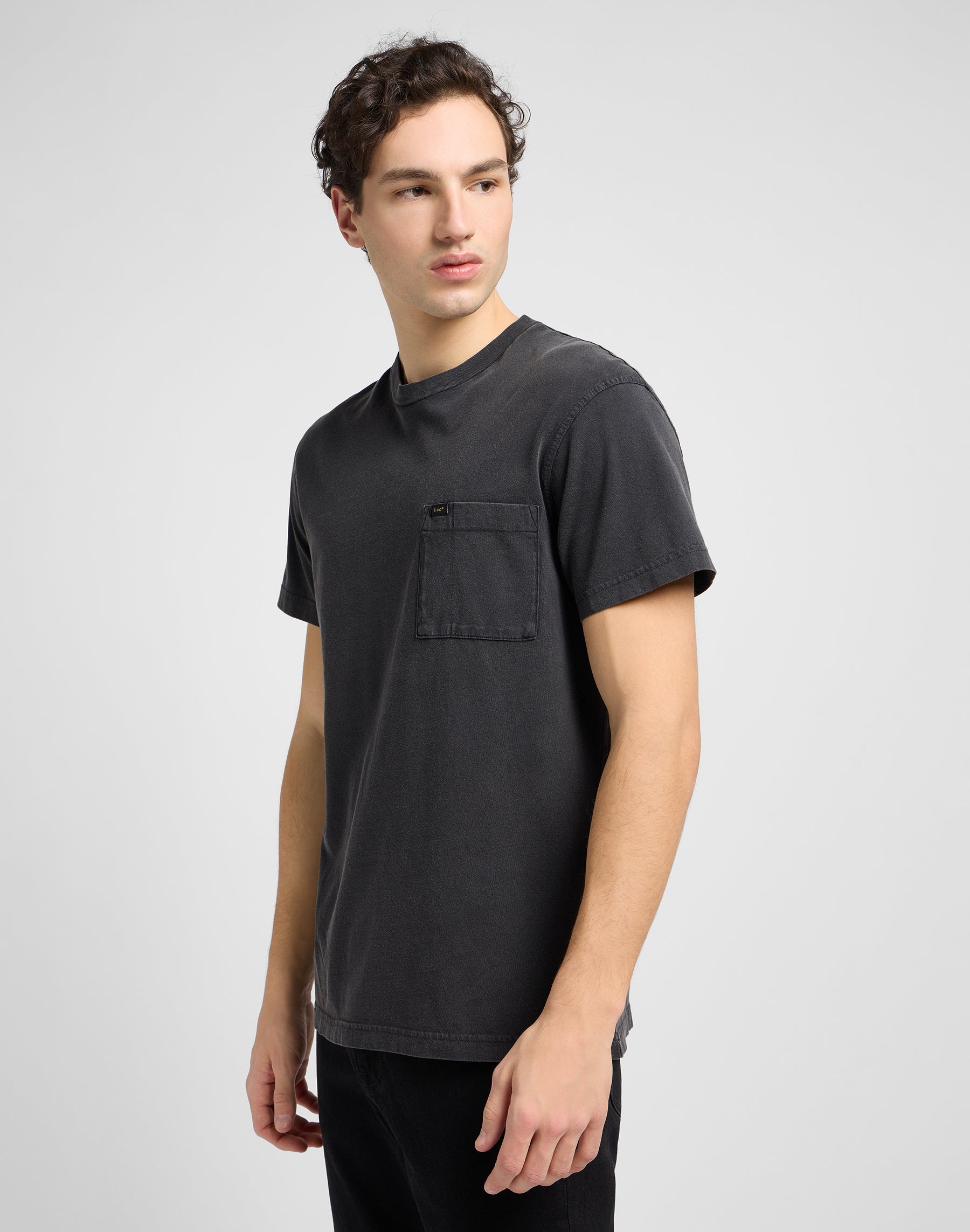 Tee shirt Relaxed Pocket en Washed Black T-shirts Lee   