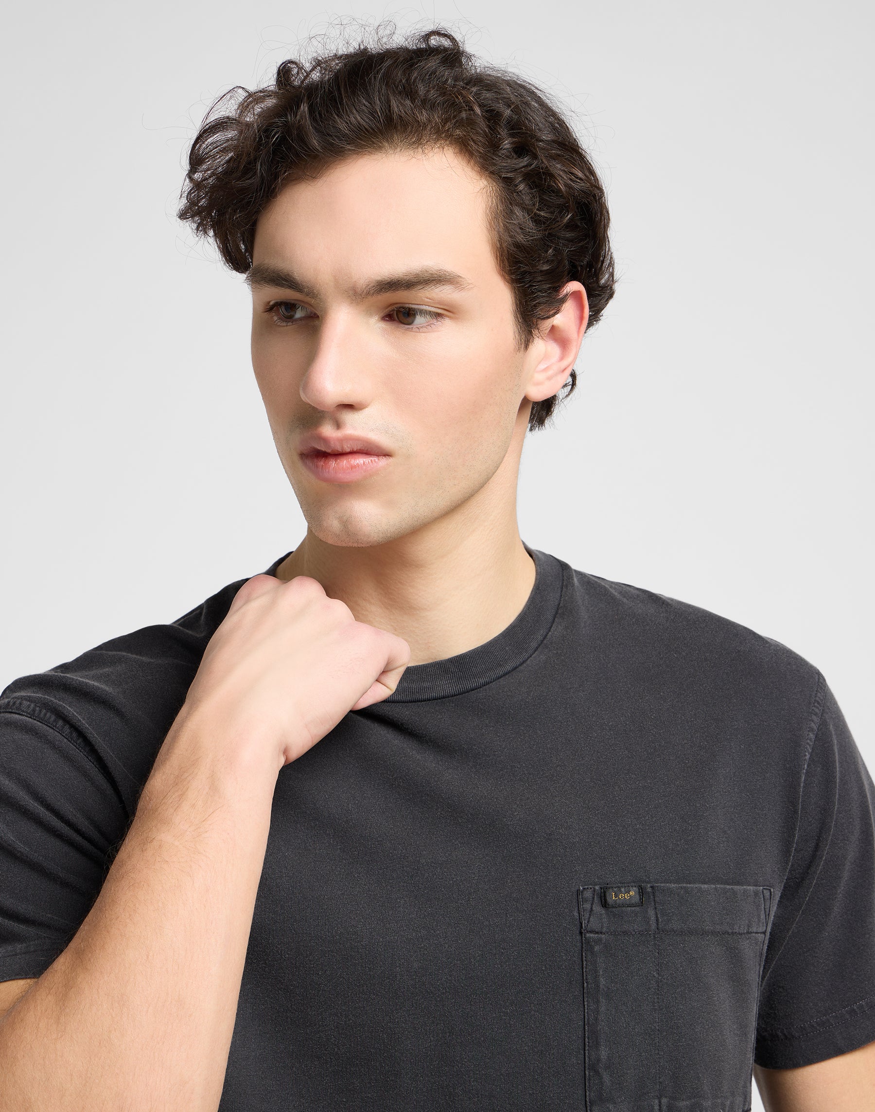 Tee shirt Relaxed Pocket en Washed Black T-shirts Lee   