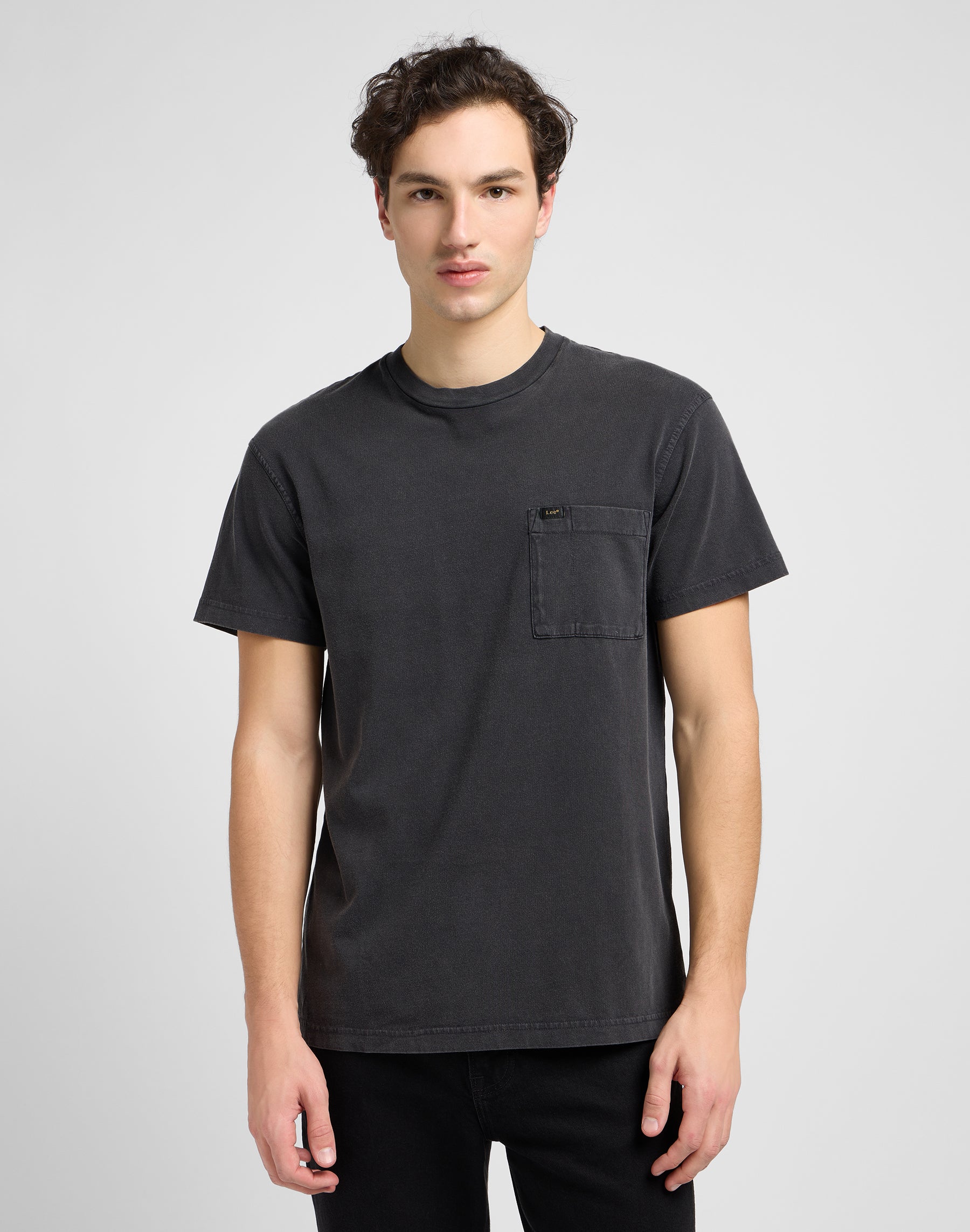 Tee shirt Relaxed Pocket en Washed Black T-shirts Lee   