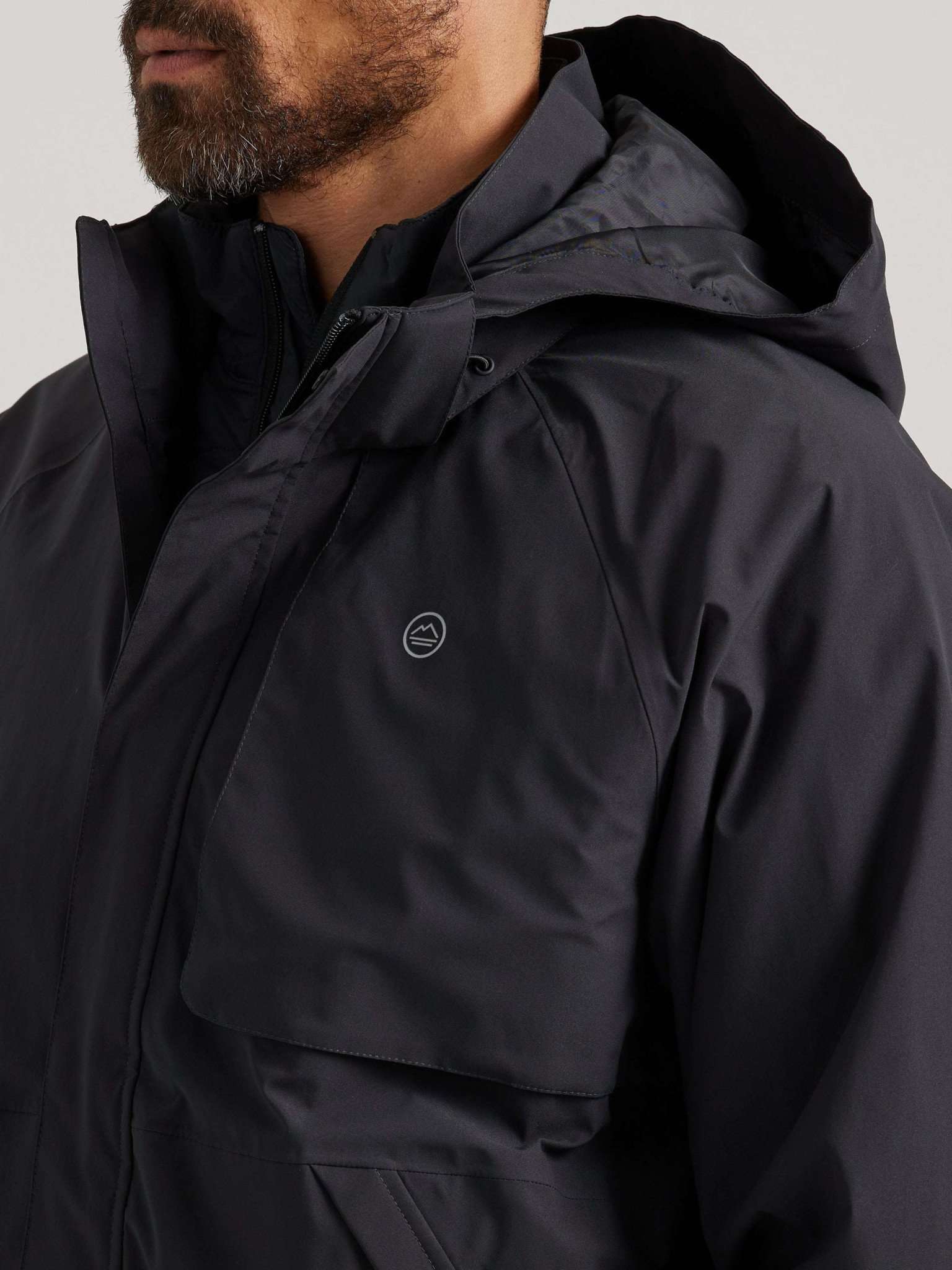 Waterproof Jacket in Jet Black Vestes Wrangler   