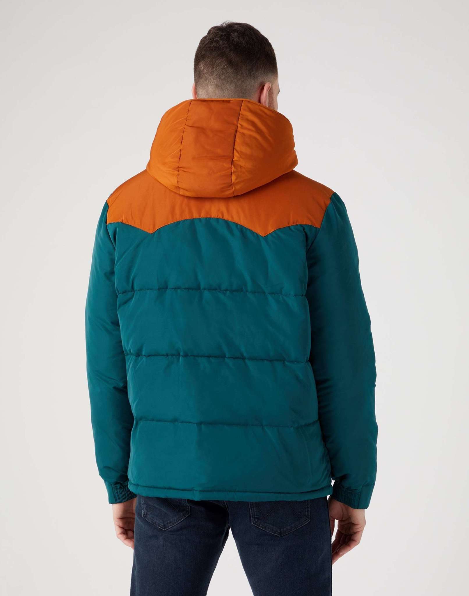 Puffer Jacket in Dark Matcha Vestes Wrangler   