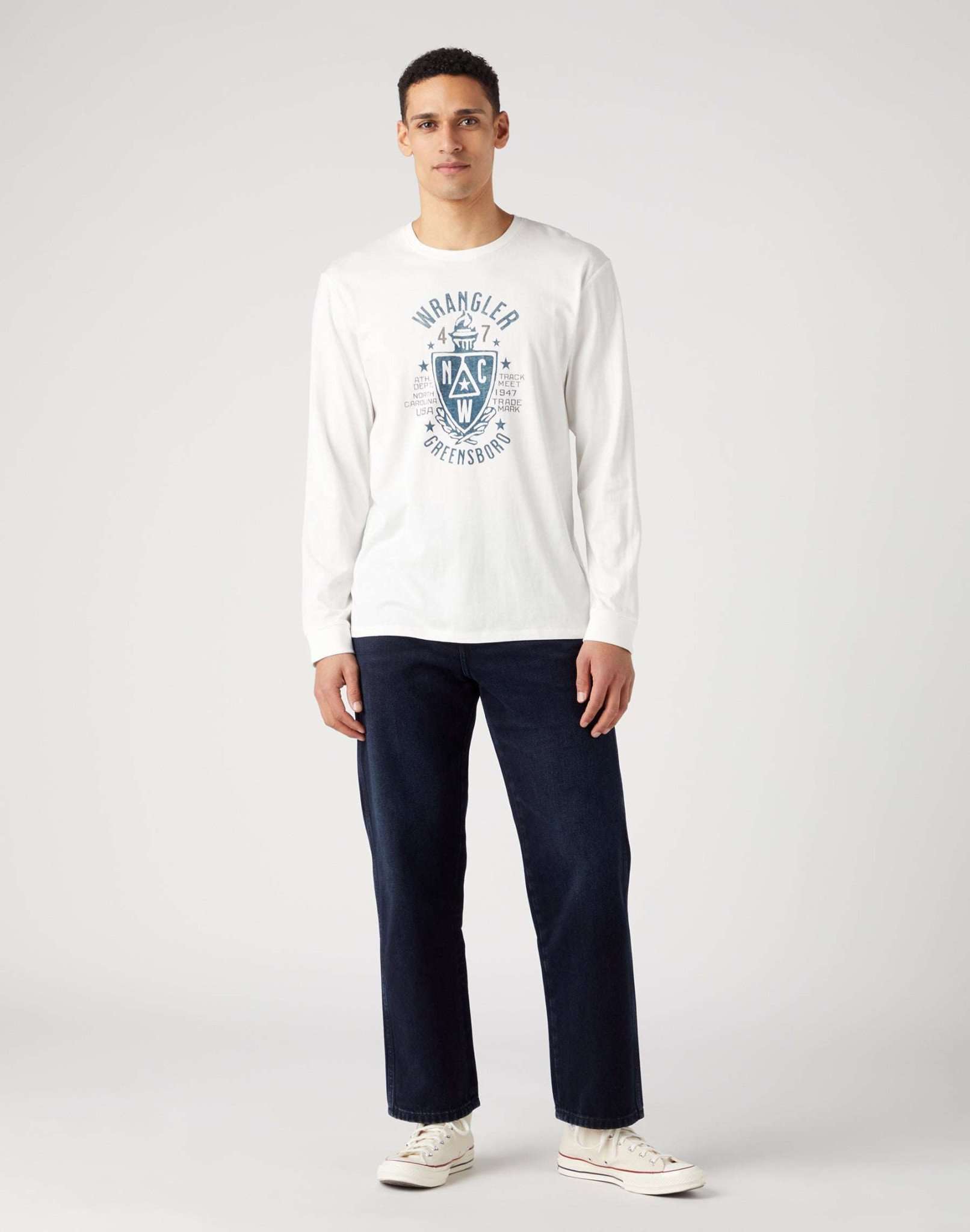 Americana Tee in Whisper White Pullover Wrangler   