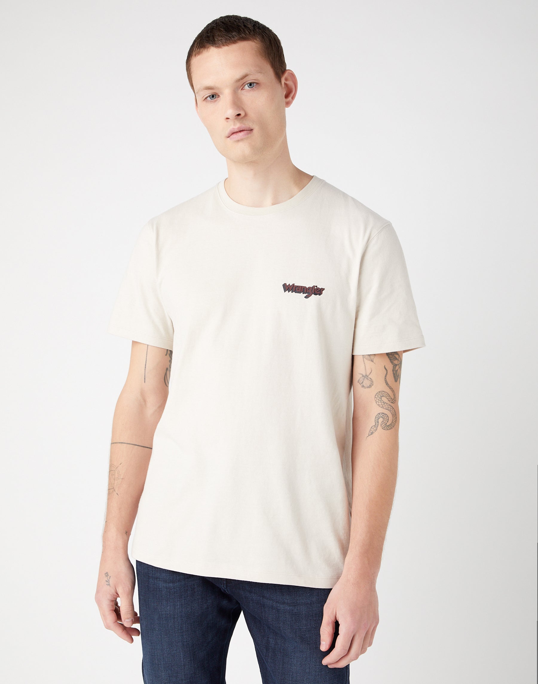 Graphic Logo Tee in Jour de pluie T-shirts Wrangler   