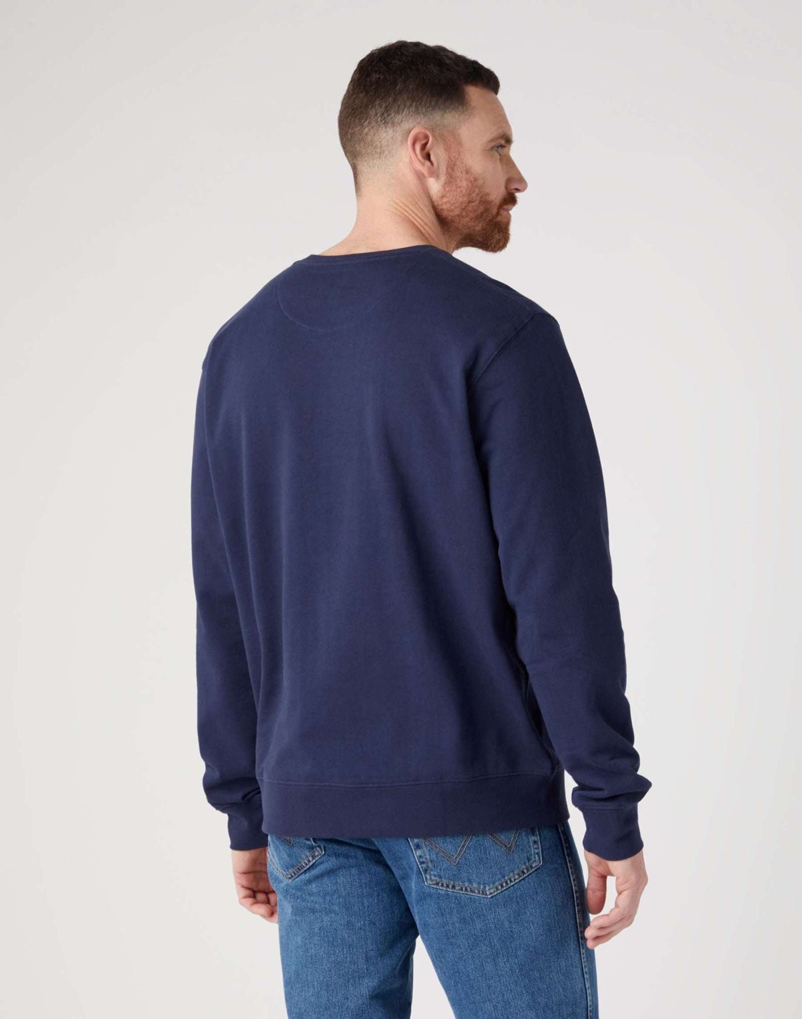 Sign Off Crew in Real Navy Sweatshirts Wrangler   