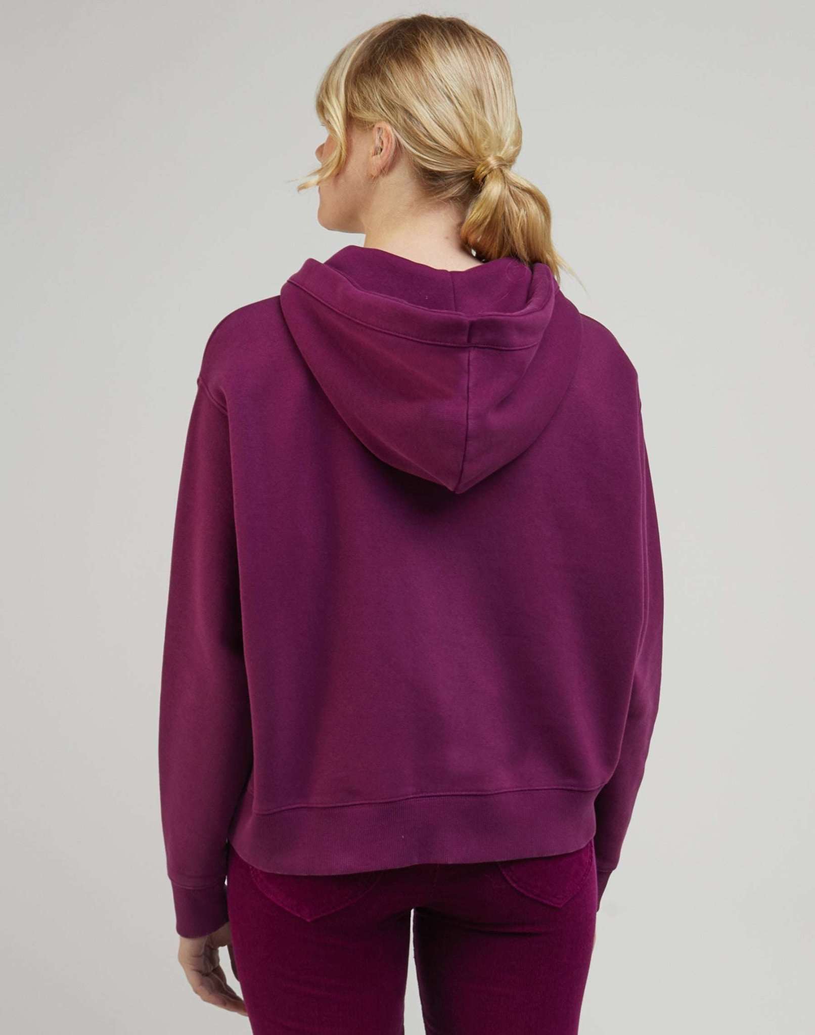 Sweat à capuche Relaxed en Foxy Violet Lee   