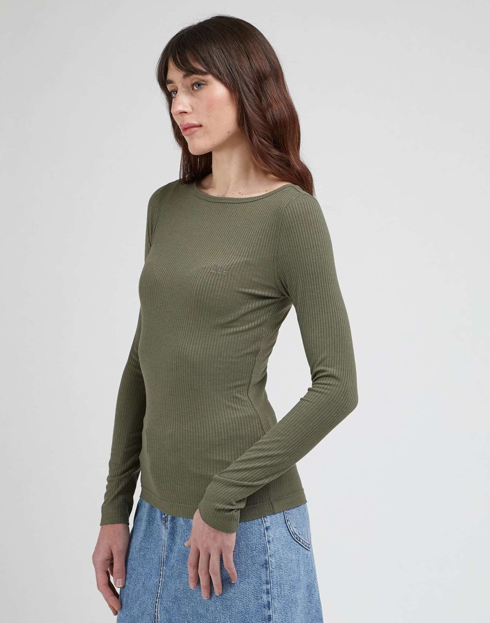 T-shirts LS Boat Neck Tee à Olive Grove Lee   