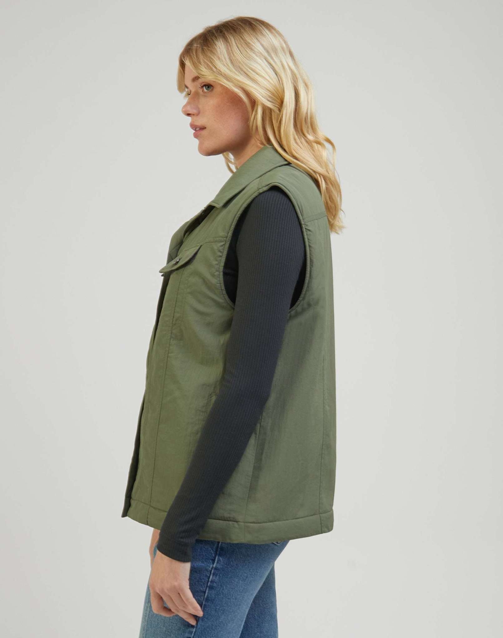 Veste Padded Rider dans Olive Grove Vestes Lee   