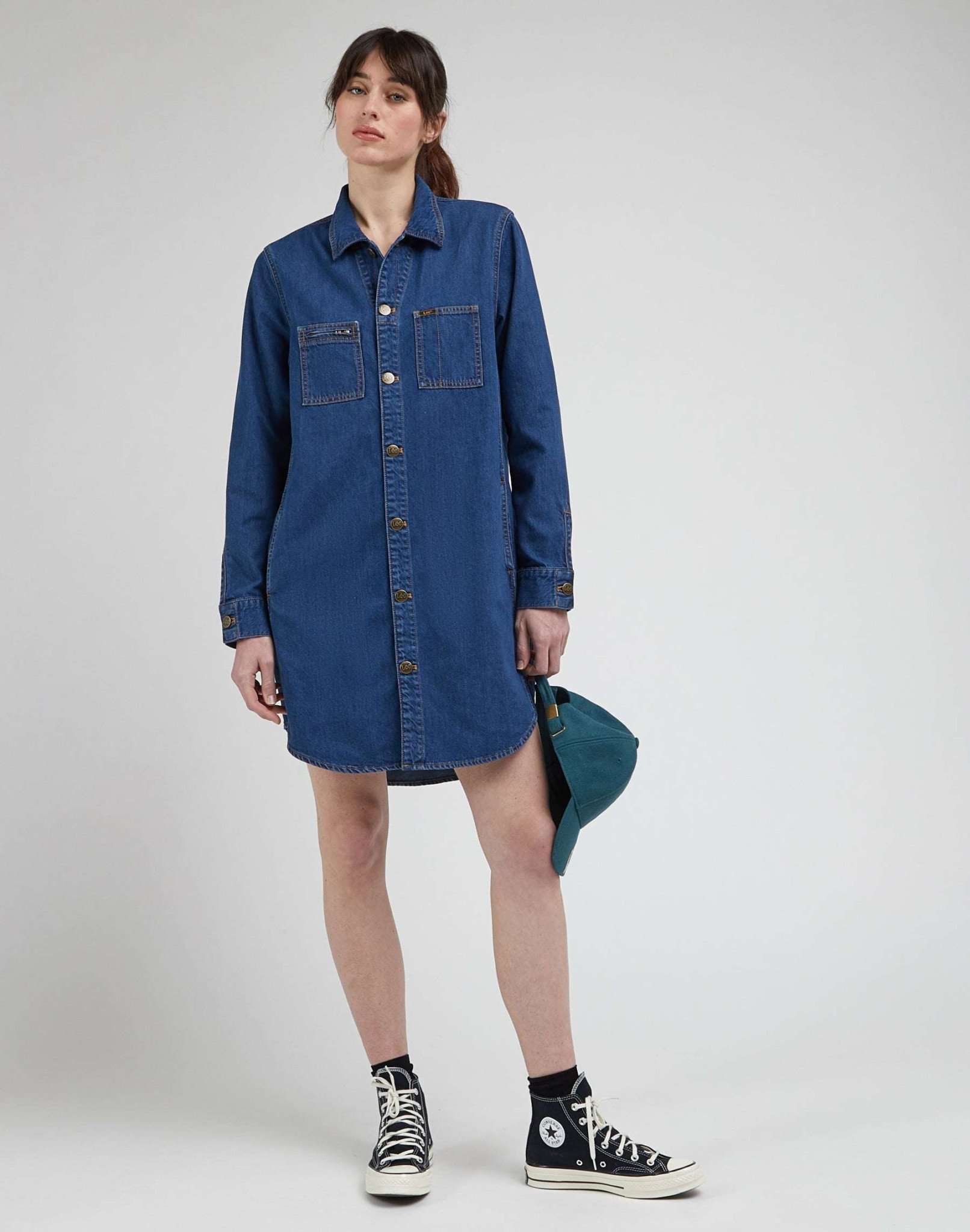 Unionall Shirt Dress in Into The Moon Robes Lee   