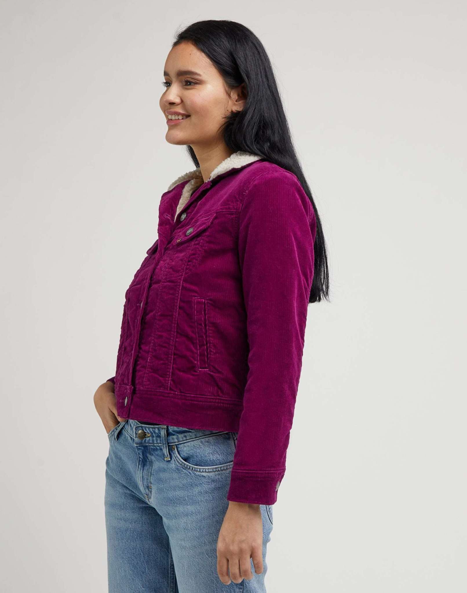 Sherpa Rider Jacket à Vestes Foxy Violet Lee   