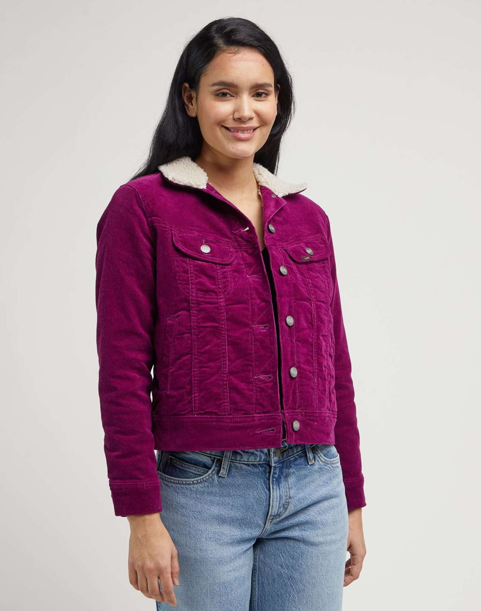 Sherpa Rider Jacket à Vestes Foxy Violet Lee   