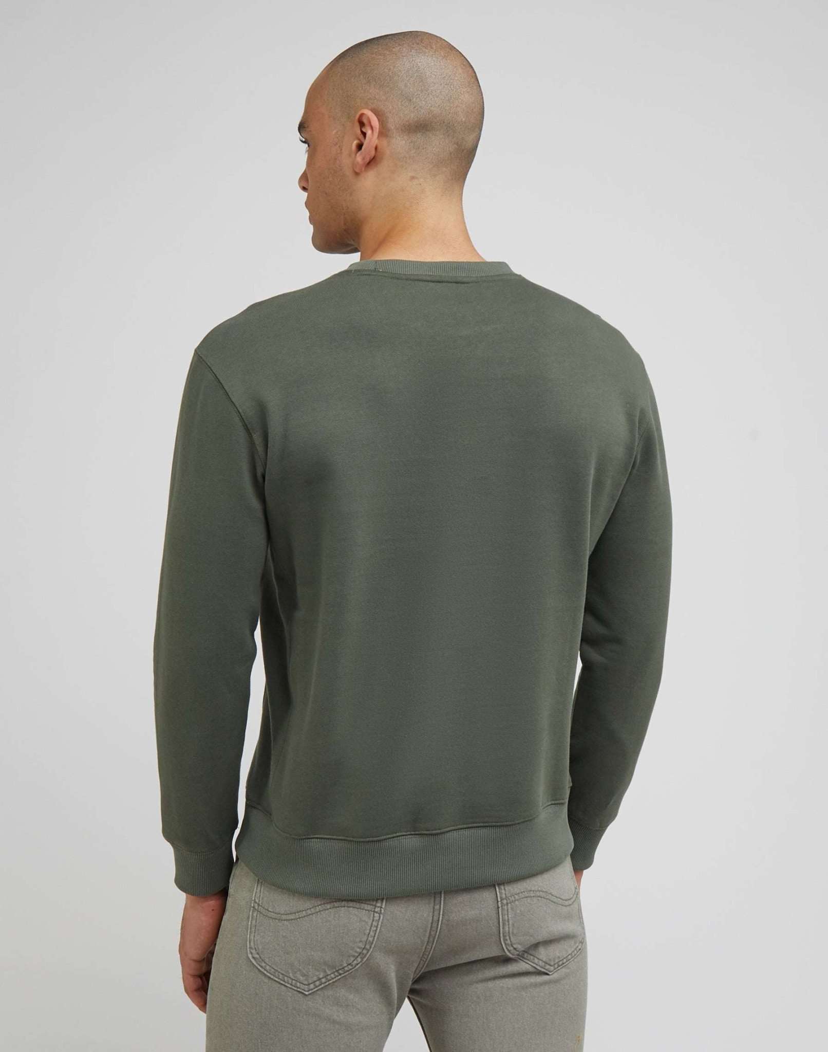 Sweat-shirt ras du cou Plain in Olive Grove Sweatshirts Lee   