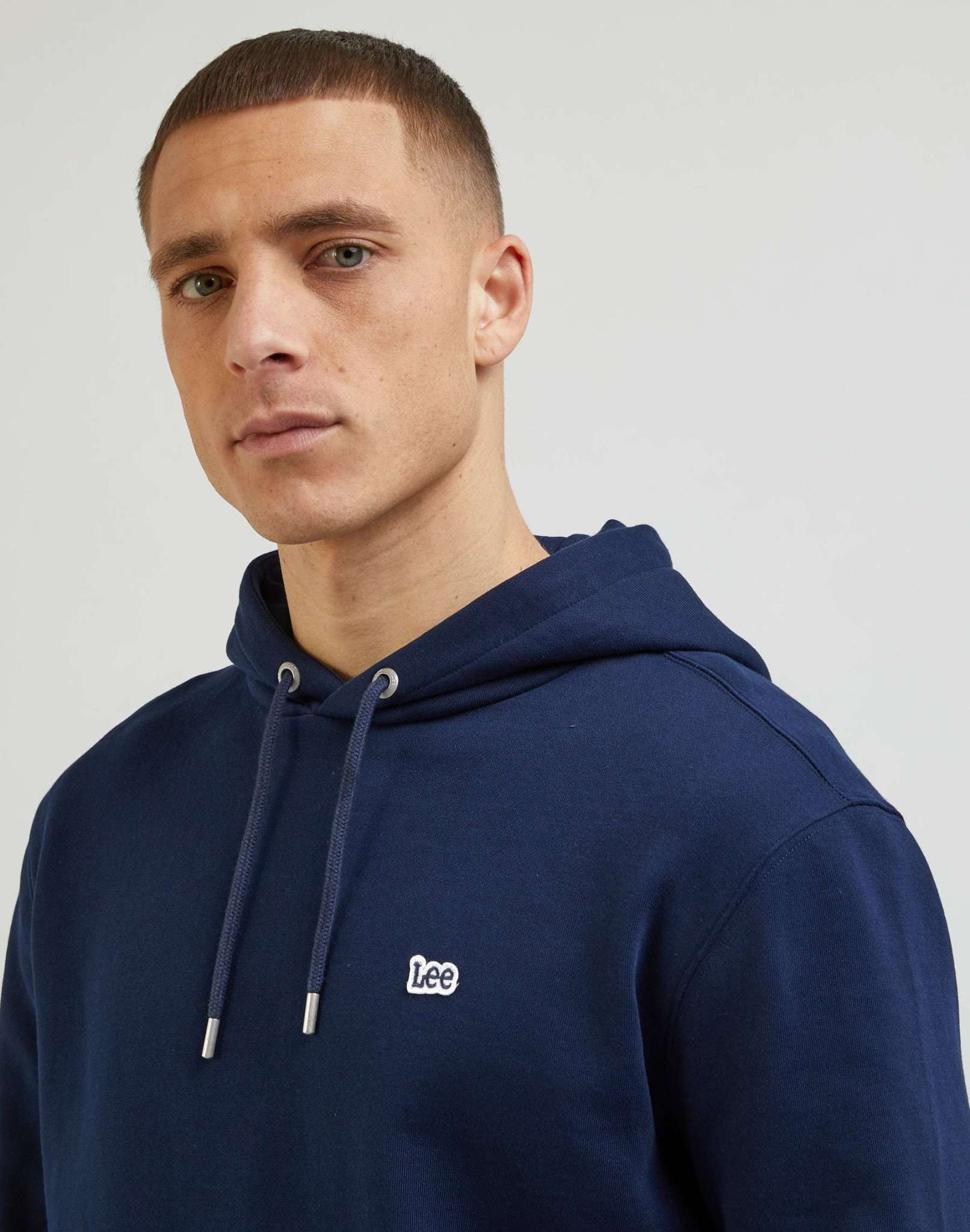 Sweat à capuche Plain en Emperor Navy Sweat à capuche Lee   