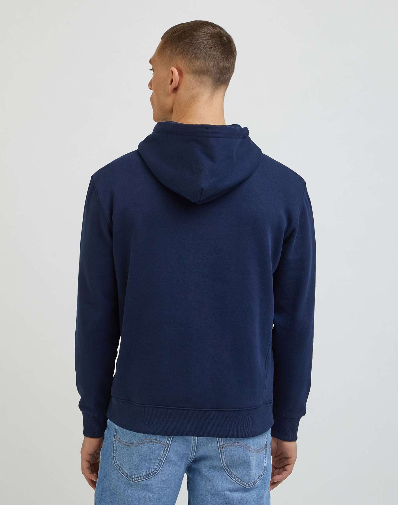 Sweat à capuche Plain en Emperor Navy Sweat à capuche Lee   