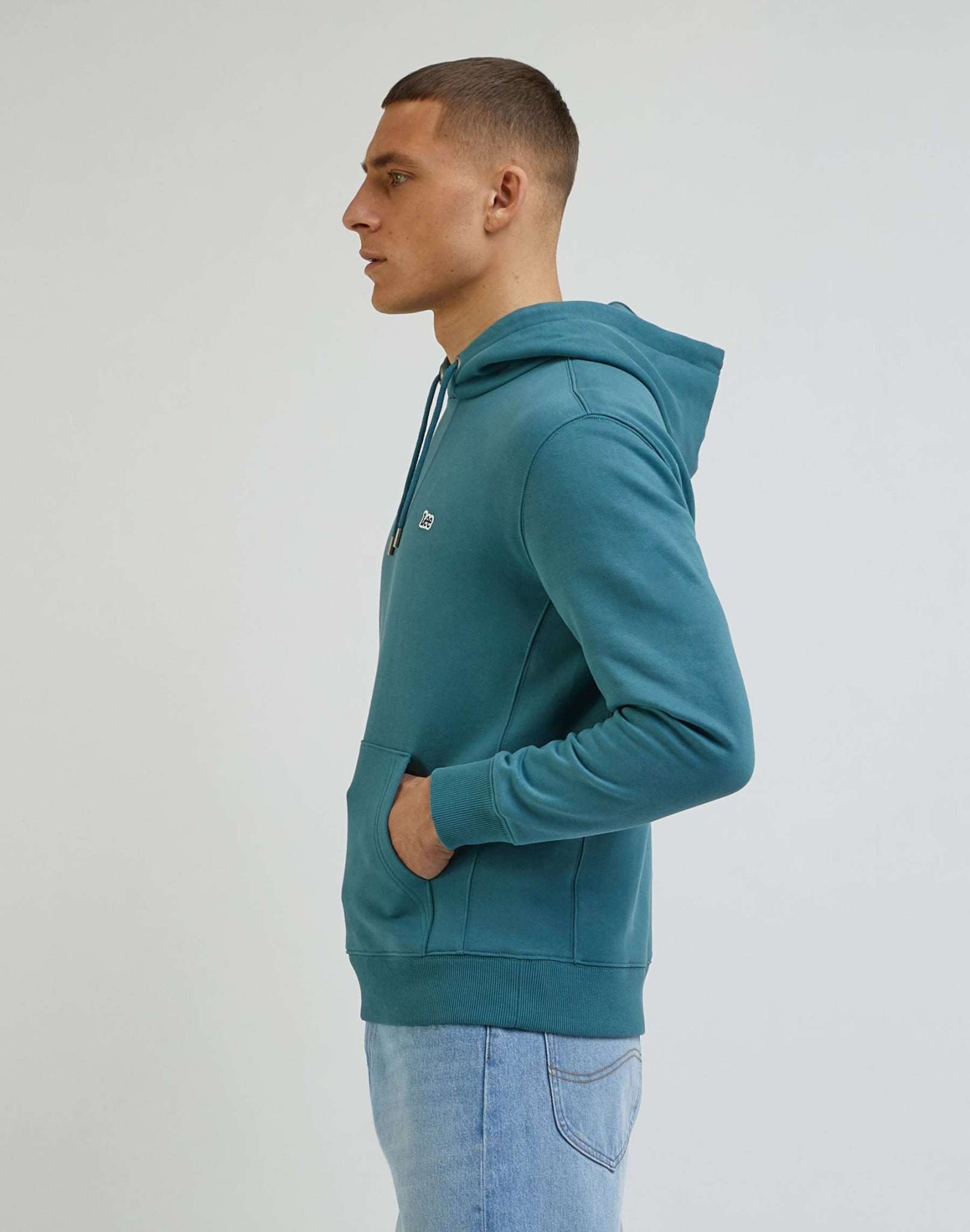 Sweat à capuche Plain Hoodie in Eden Lee   