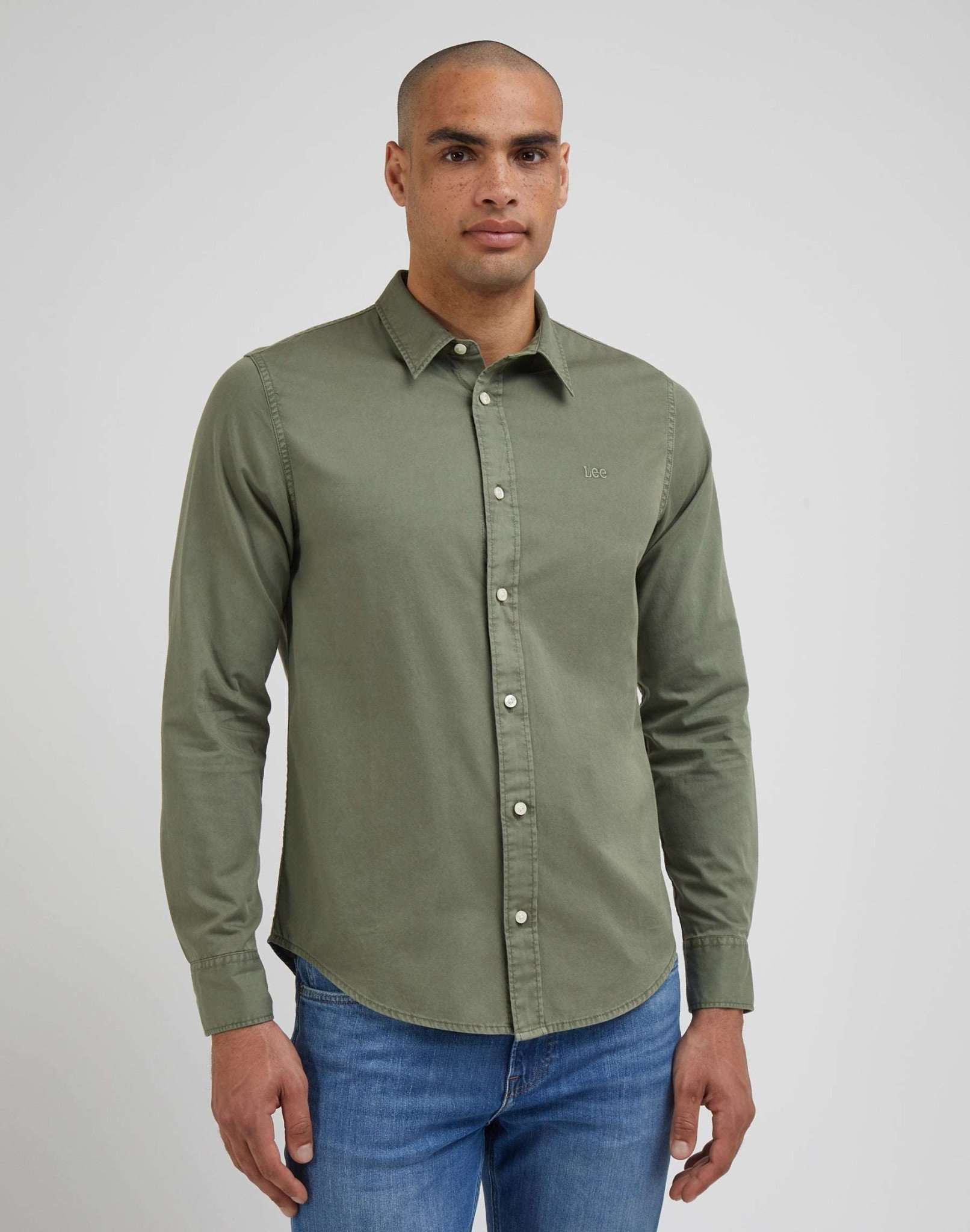 Patch Shirt dans Chemises Olive Grove Lee   