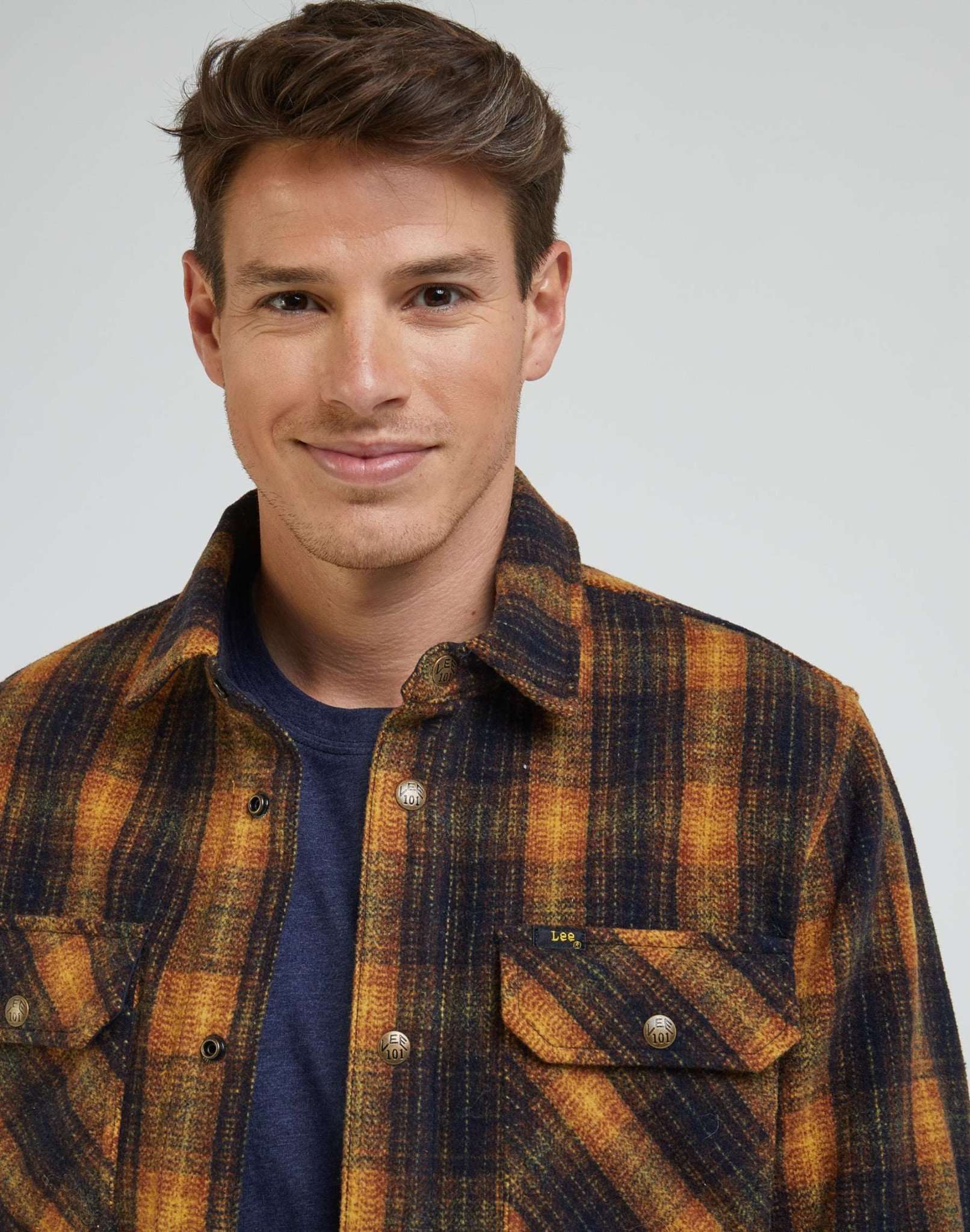 101 Overhirt in Sky Captain Chemises Lee   