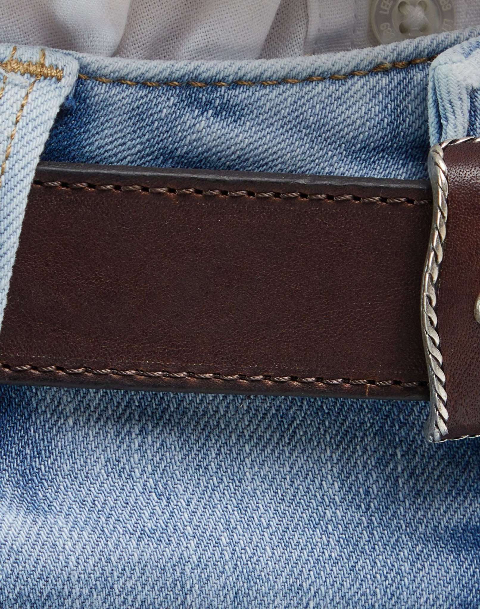 Buckle Belt in Dark Brown Ceinture Lee   