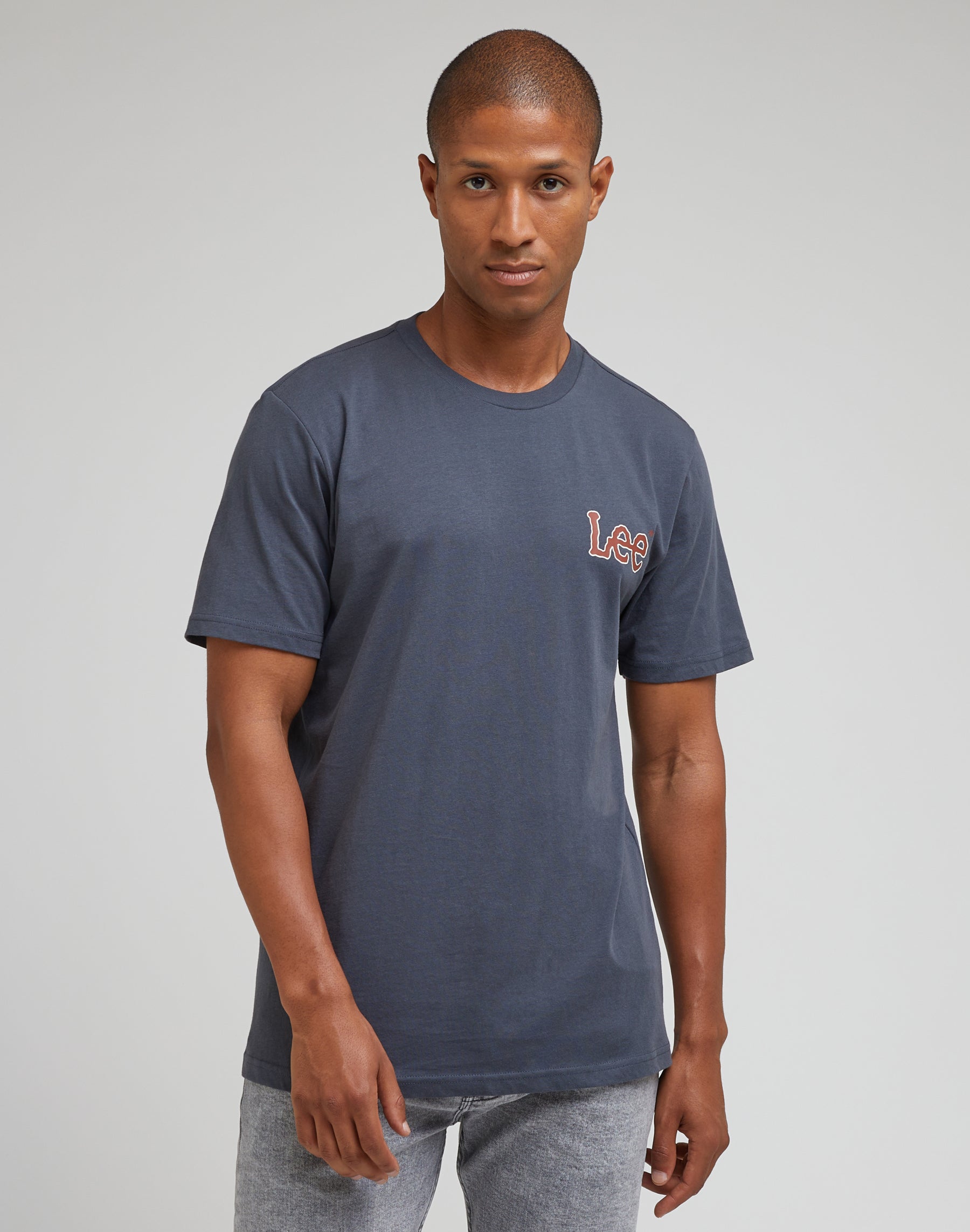 T-shirts Essential Shortsleeves Tee in Dusty Navy Lee   