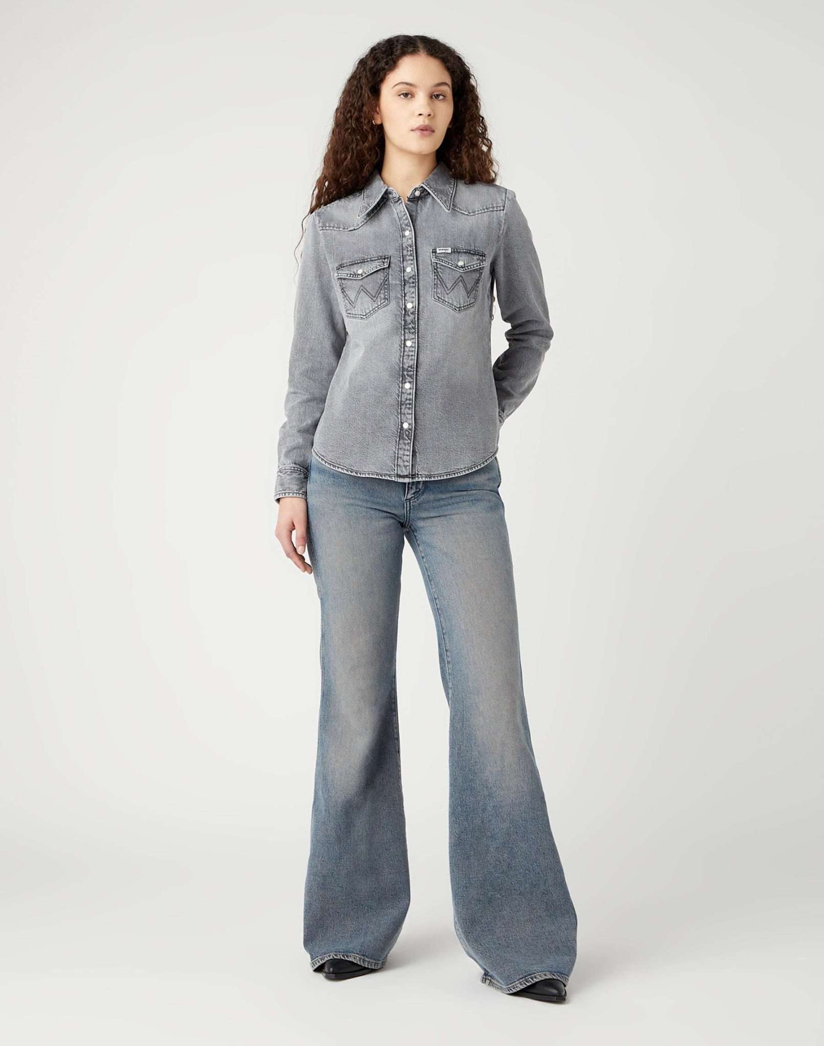 Y2K Slim Shirt in Pearl River Chemises Wrangler   