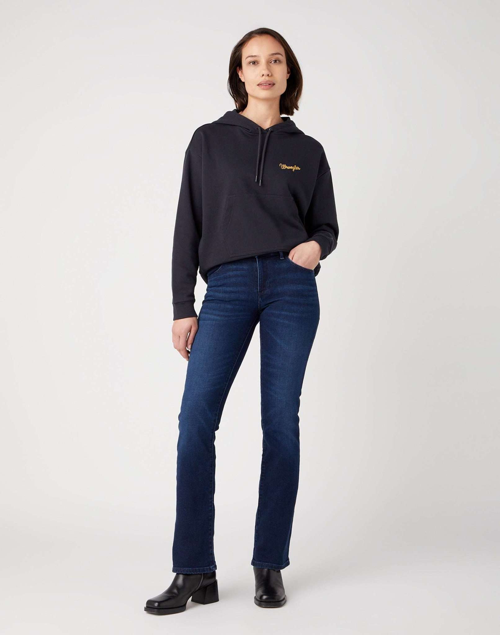 Bootcut en jeans Nightshade Wrangler   