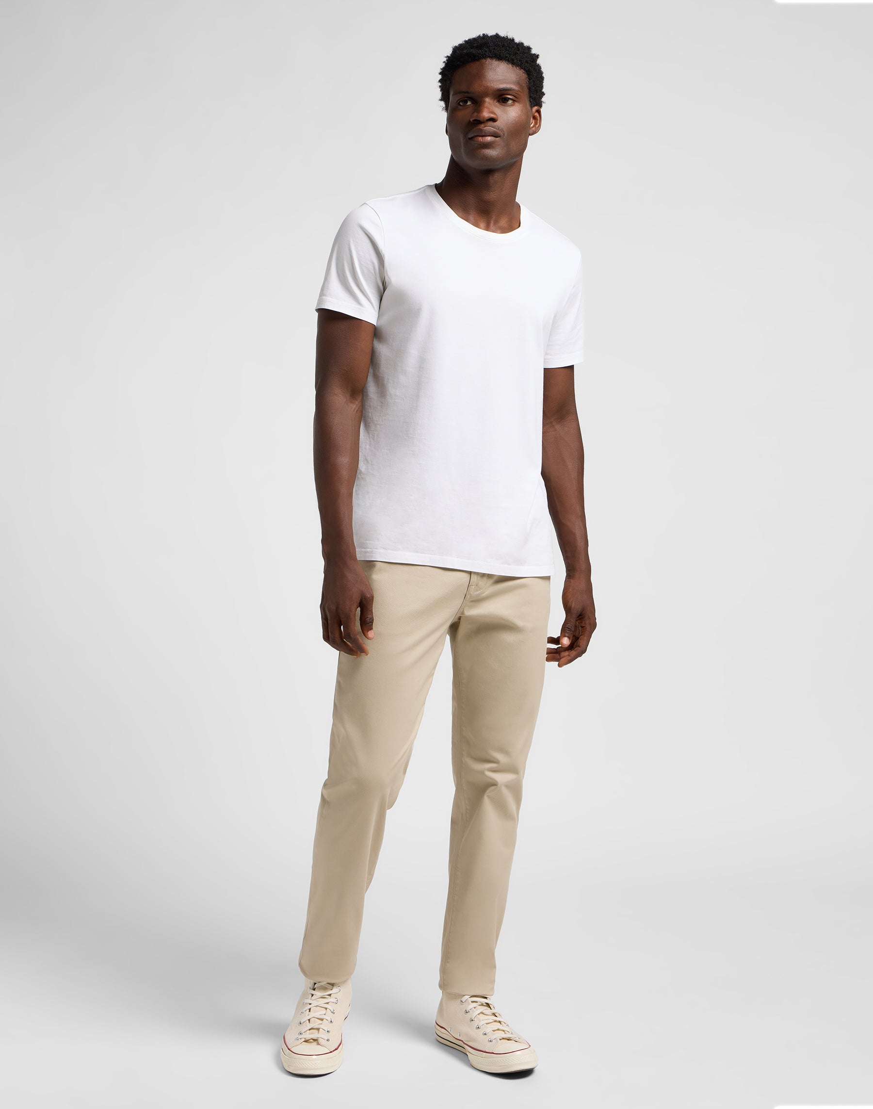Slim Chino in Stone Pantalon Lee