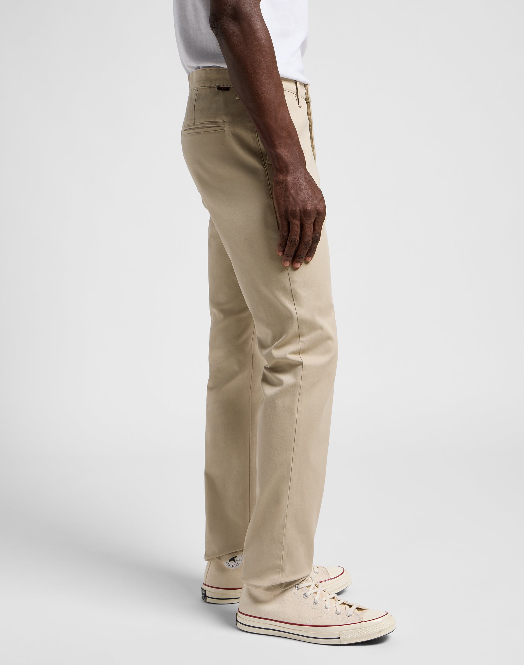 Slim Chino in Stone Pantalon Lee