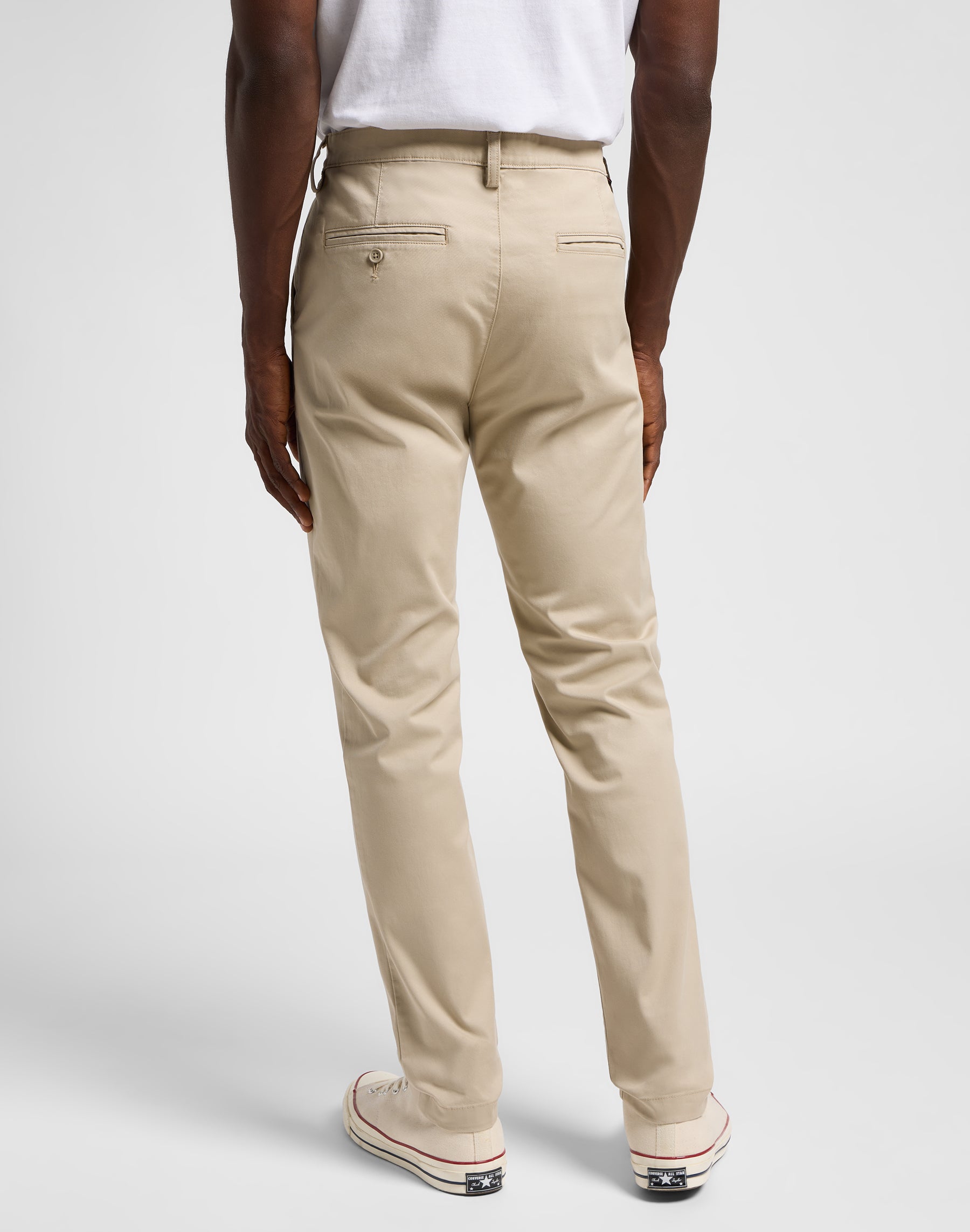 Slim Chino in Stone Pantalon Lee