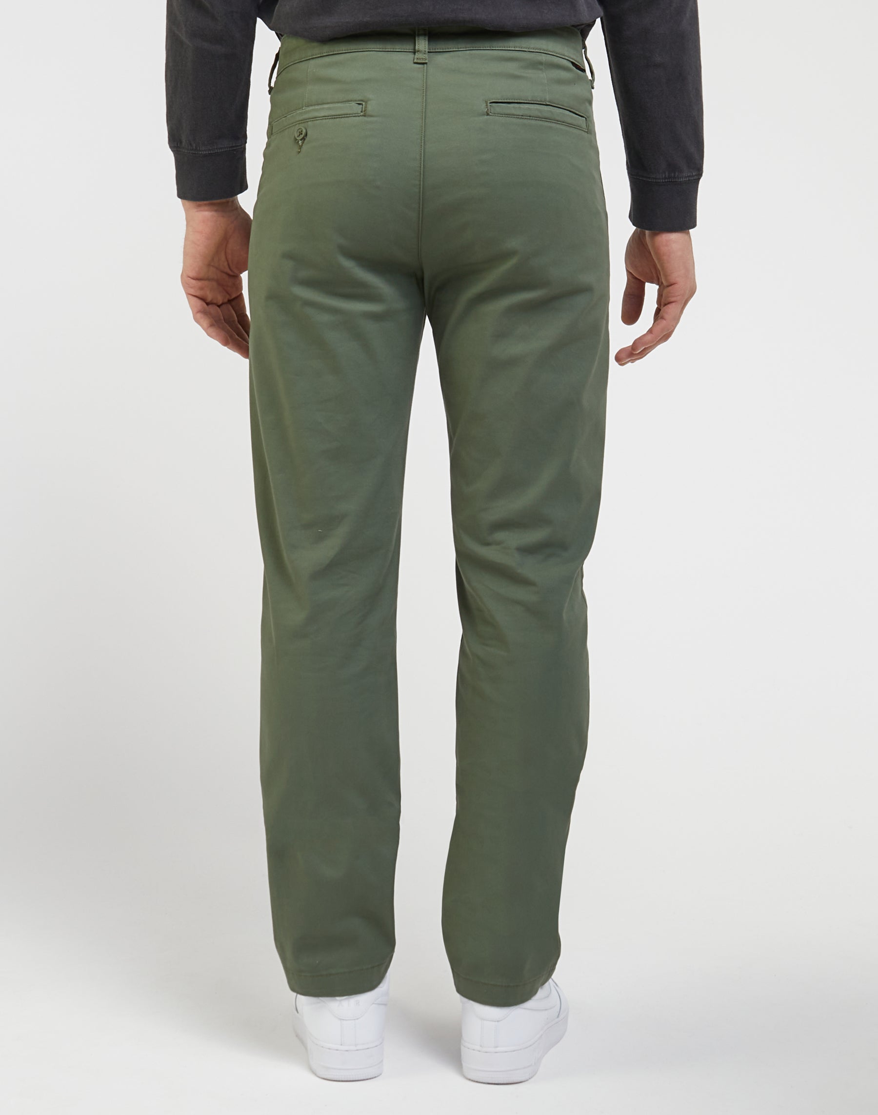 Regular Chino Leesure in Olive Grove Pantalon Lee   