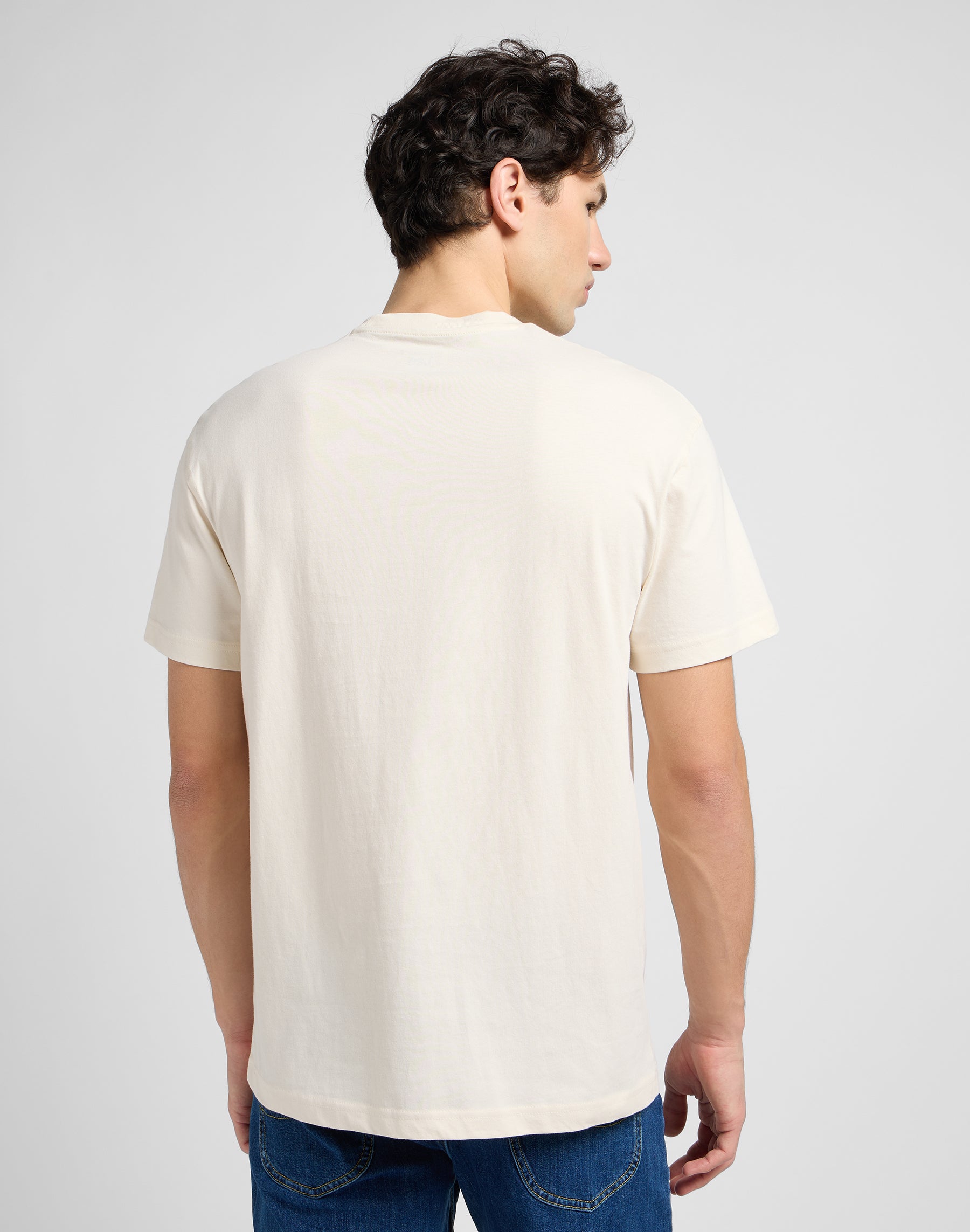 Relaxed Pocket Tee en écru T-shirts Lee   