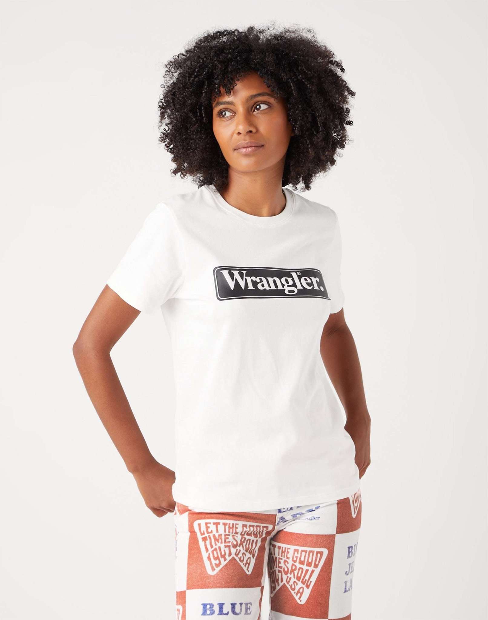 Regular Tee in Worn In White T-shirts Wrangler   