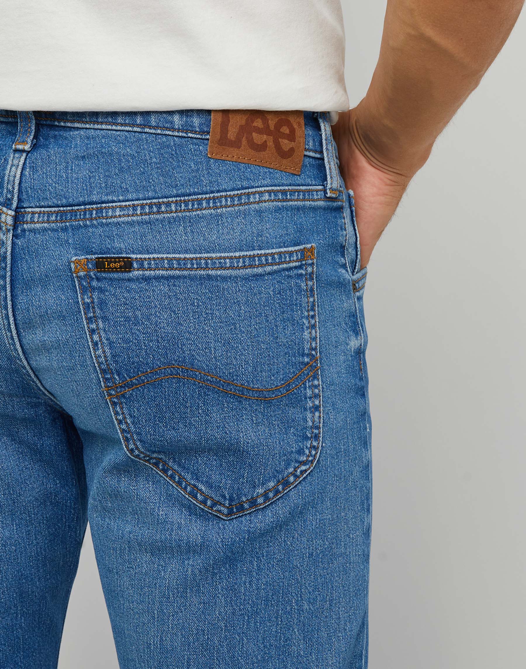 Daren Zip Fly en jeans vintage indigo Lee   