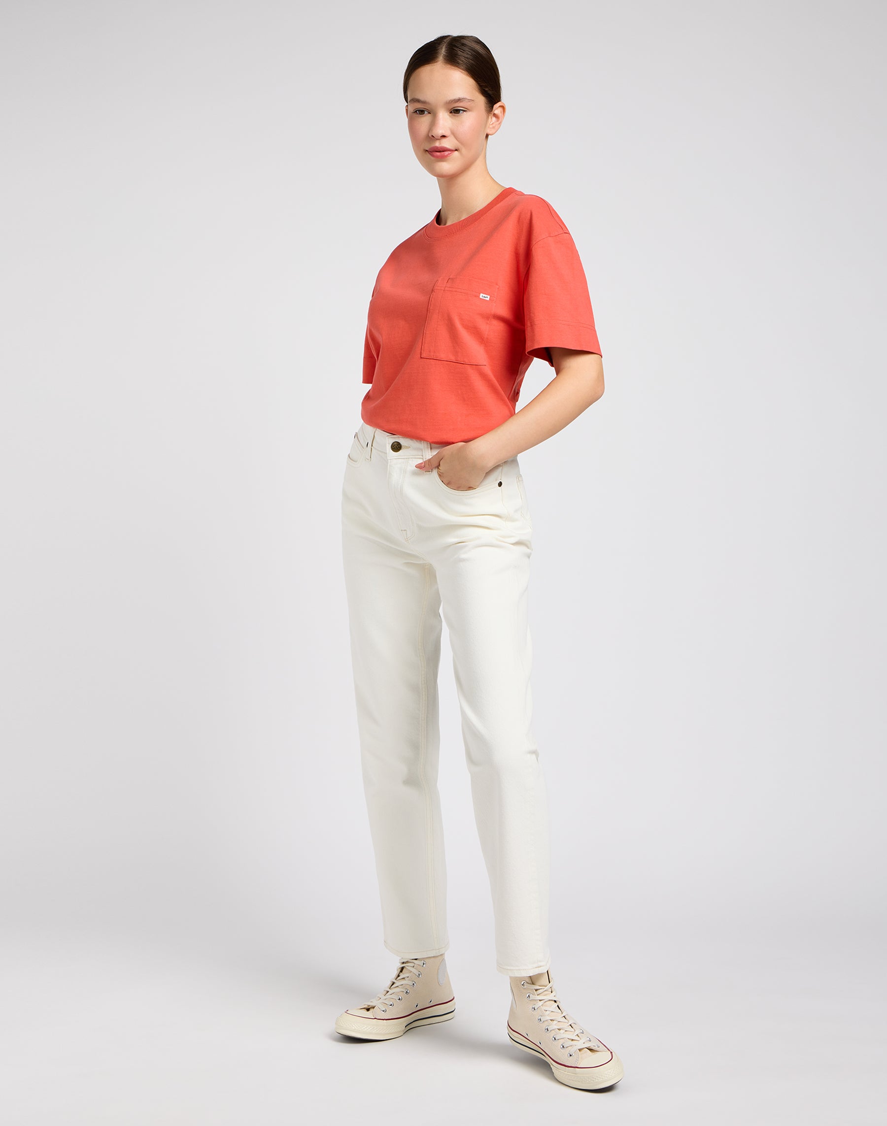 Carol en pantalon Concrete White Lee   