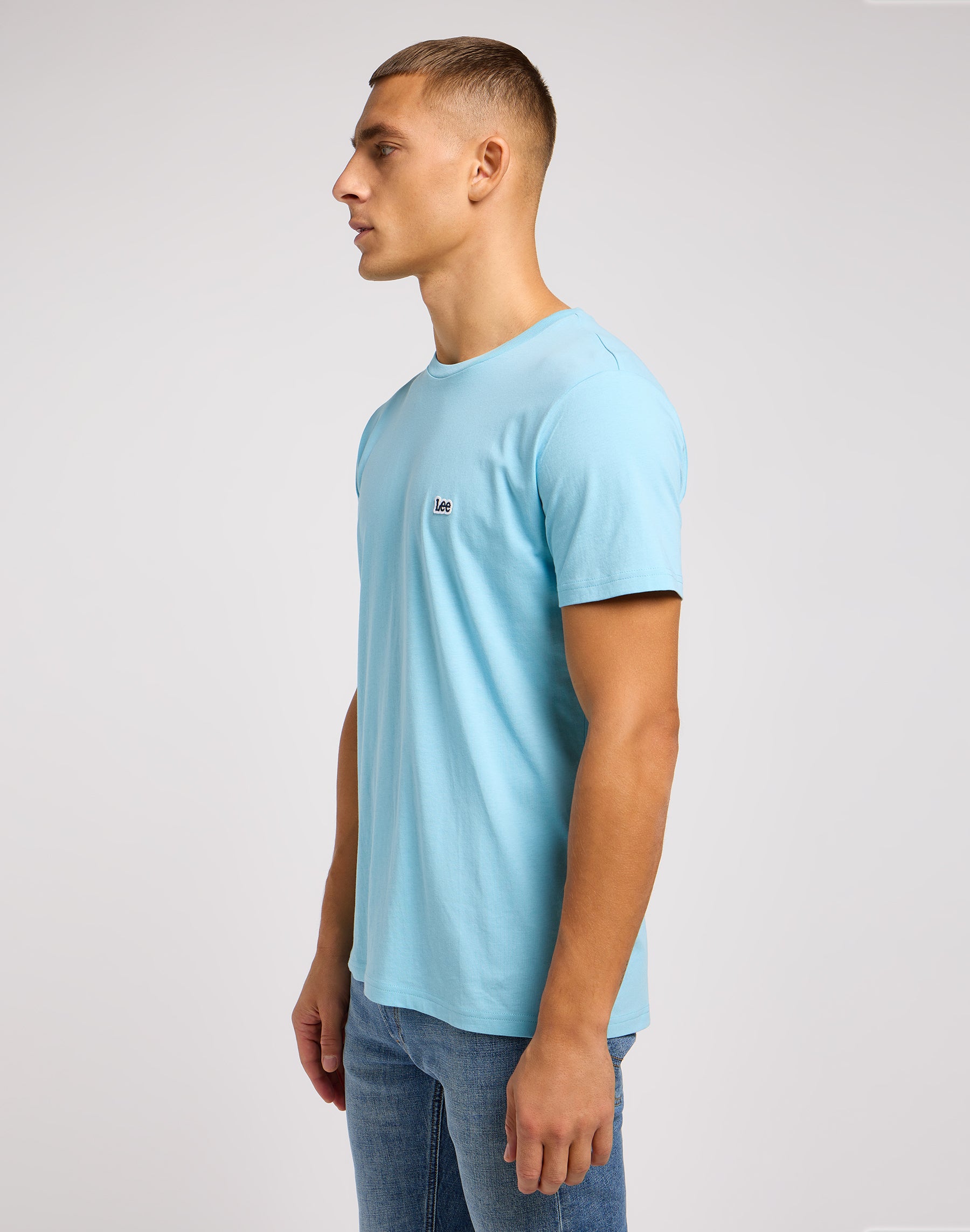 Shortsleeves Patch Logo Tee in Preppy Blue T-shirts Lee   