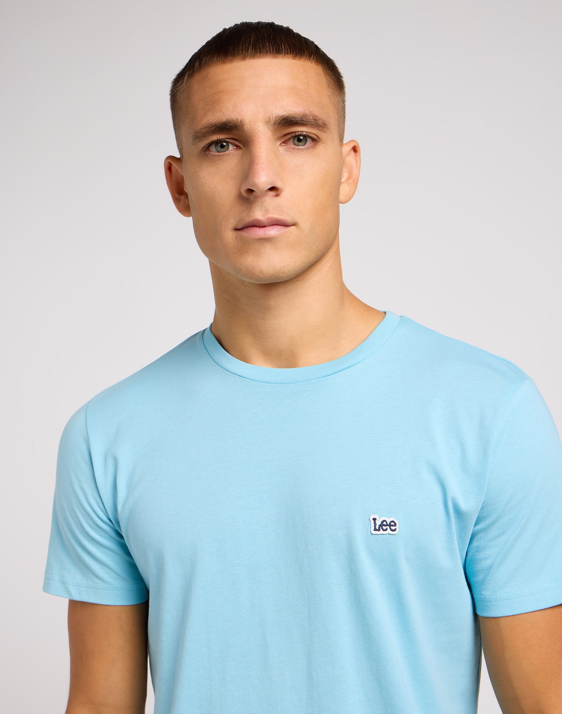 Shortsleeves Patch Logo Tee in Preppy Blue T-shirts Lee   