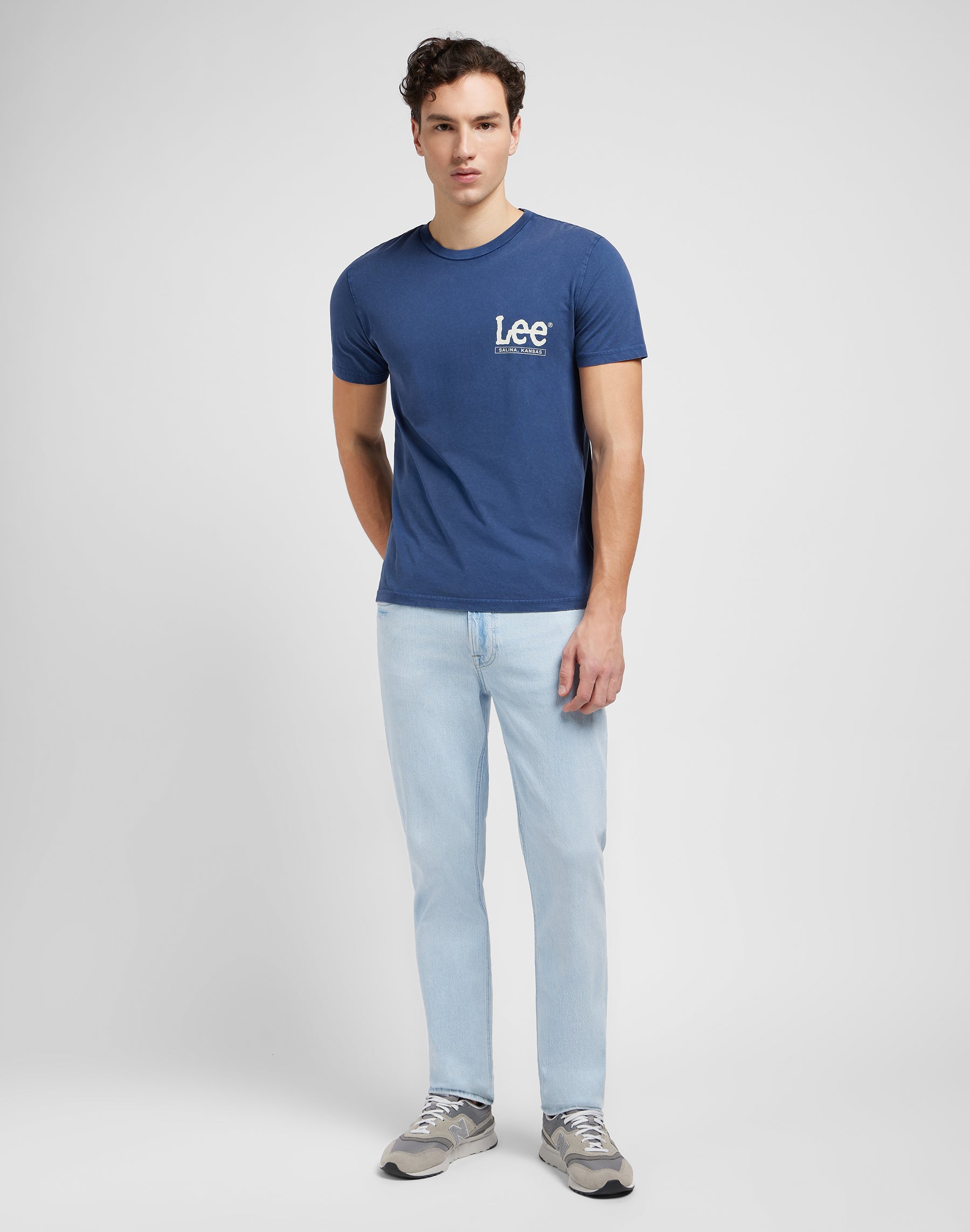 Tee à manches courtes Drama Blue T-shirts Lee   