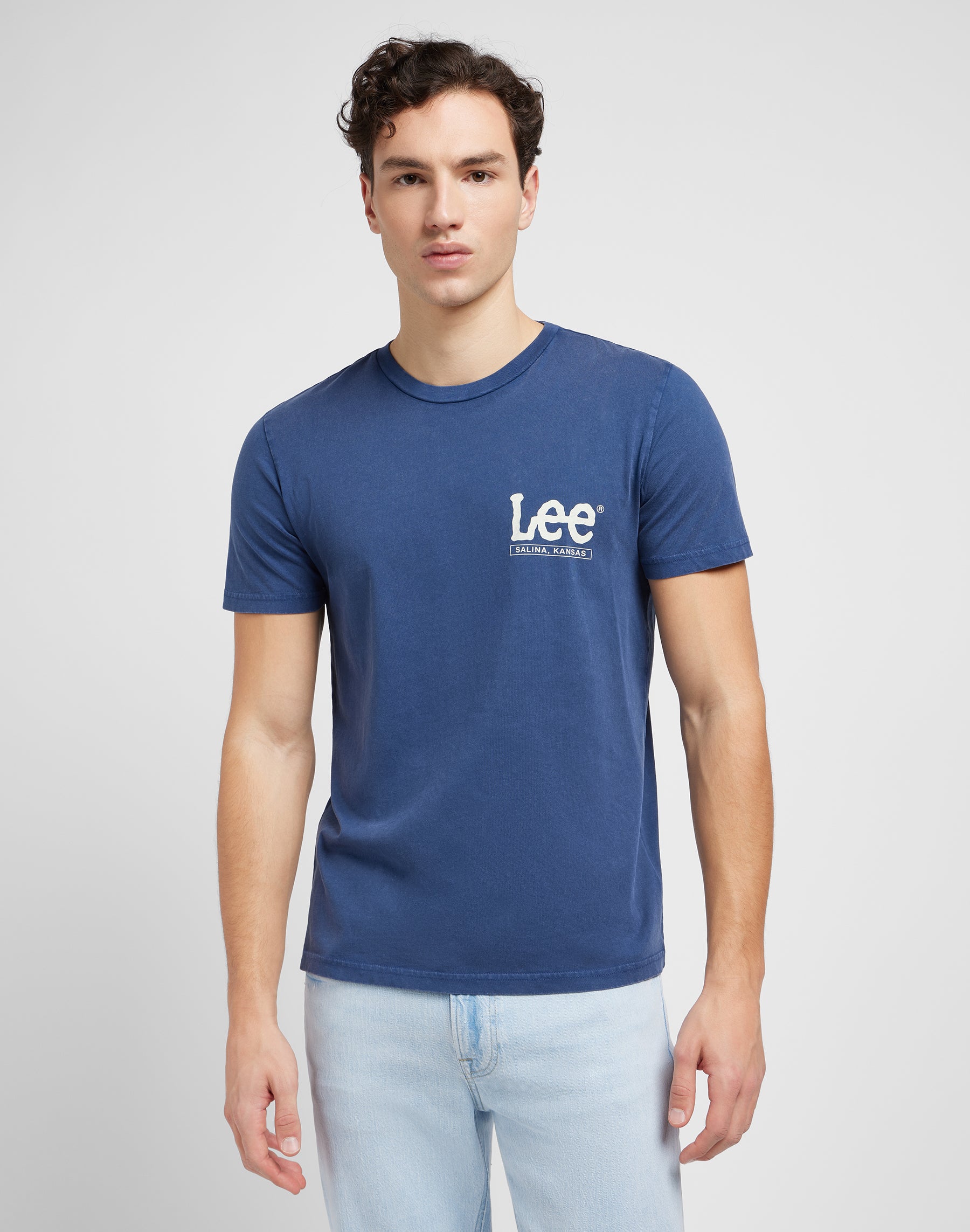 Tee à manches courtes Drama Blue T-shirts Lee   