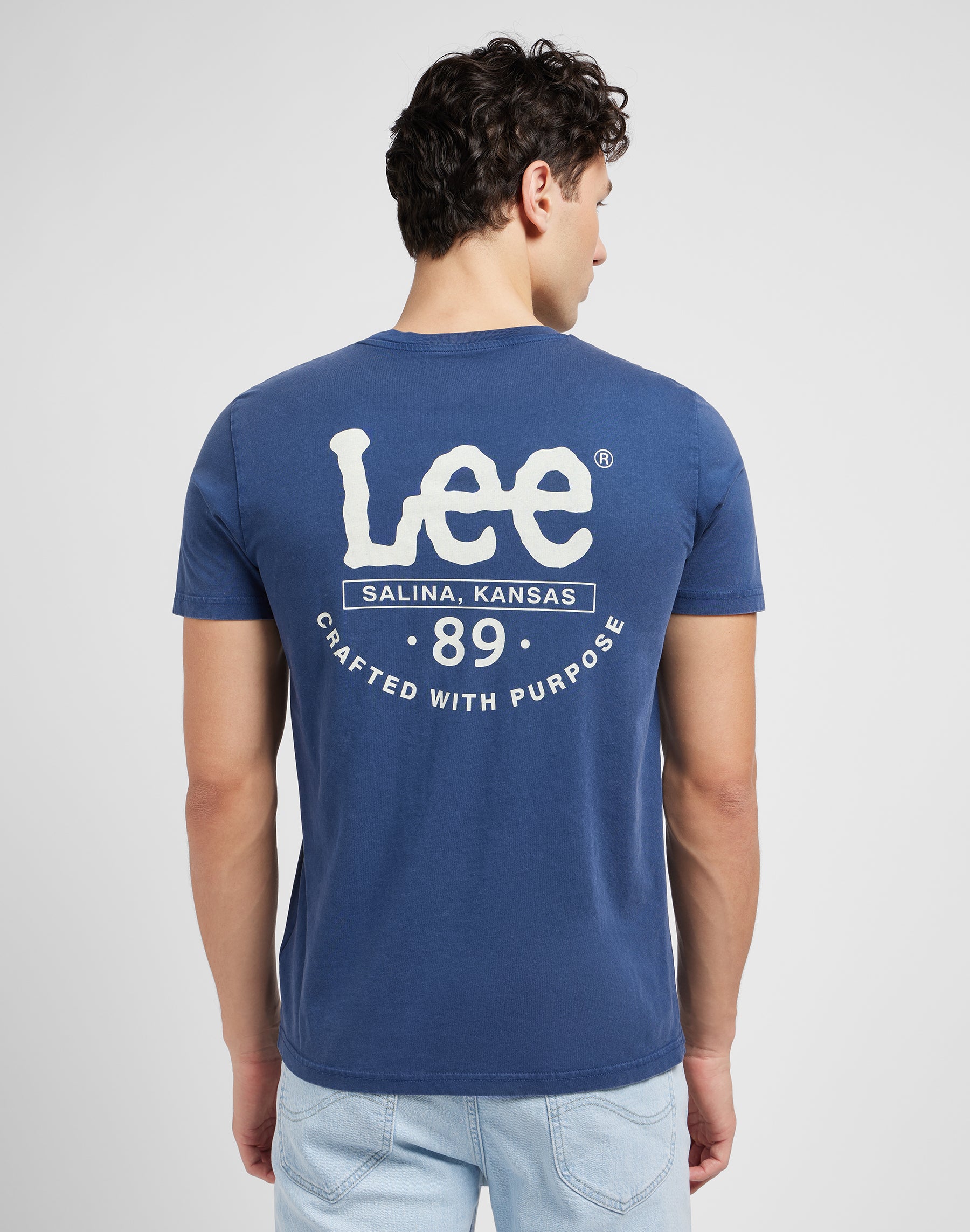 Tee à manches courtes Drama Blue T-shirts Lee   