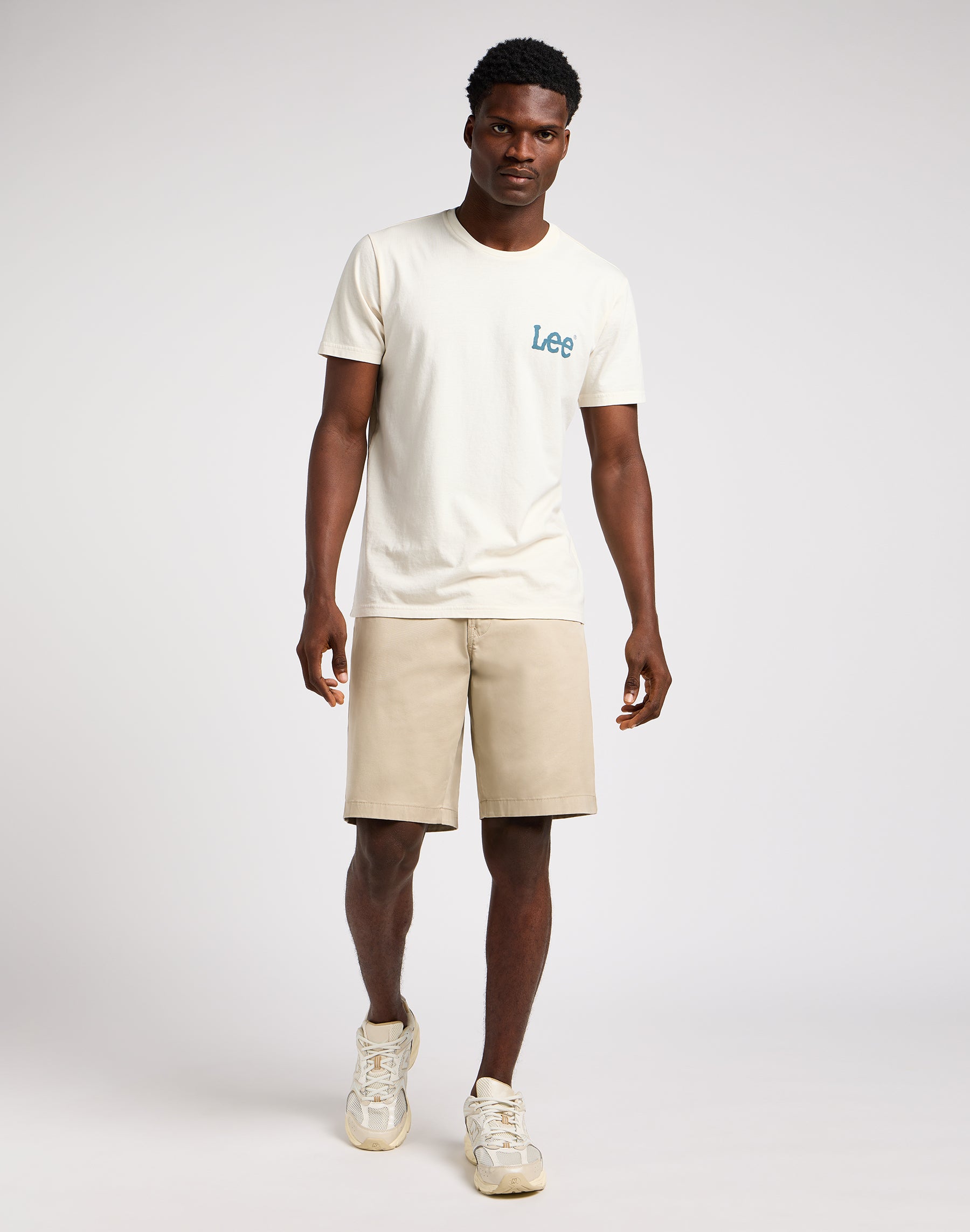 Short chino relaxé en stone short Lee   