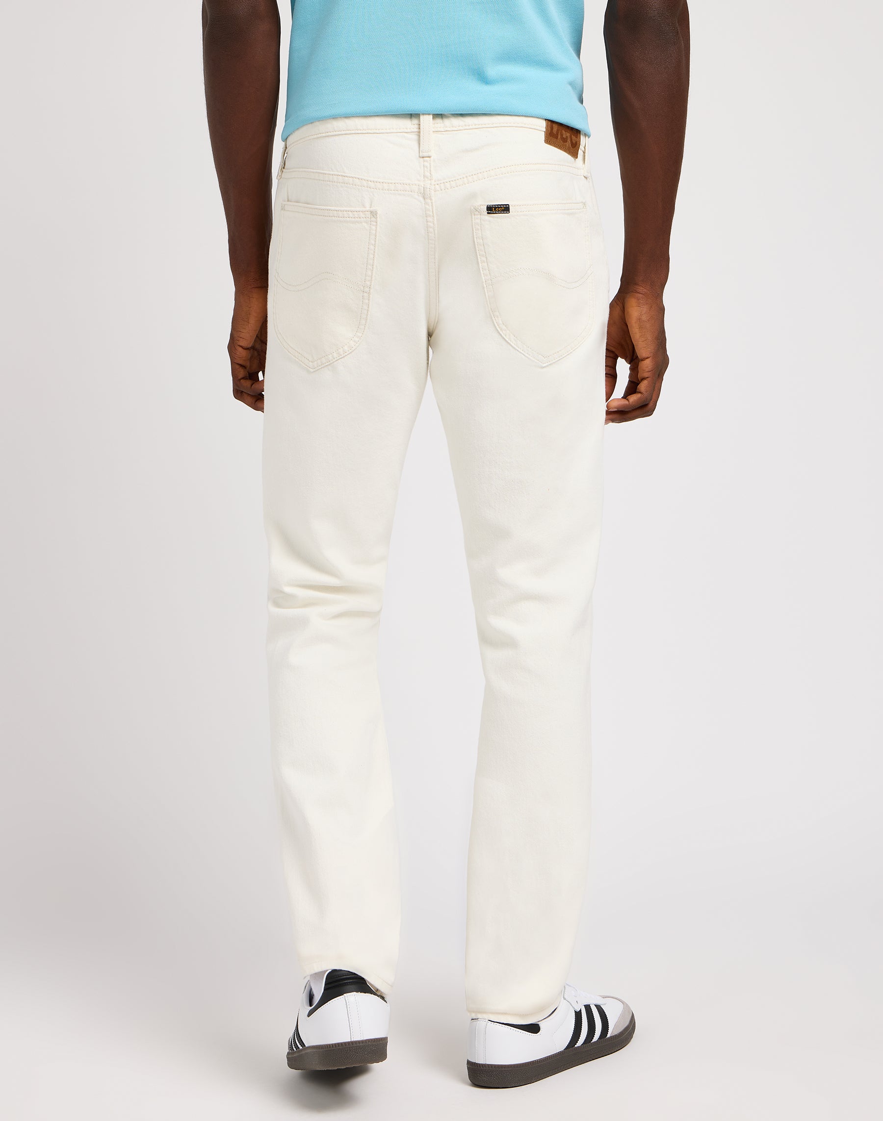 Daren Zip Fly en jeans blanc Lee   