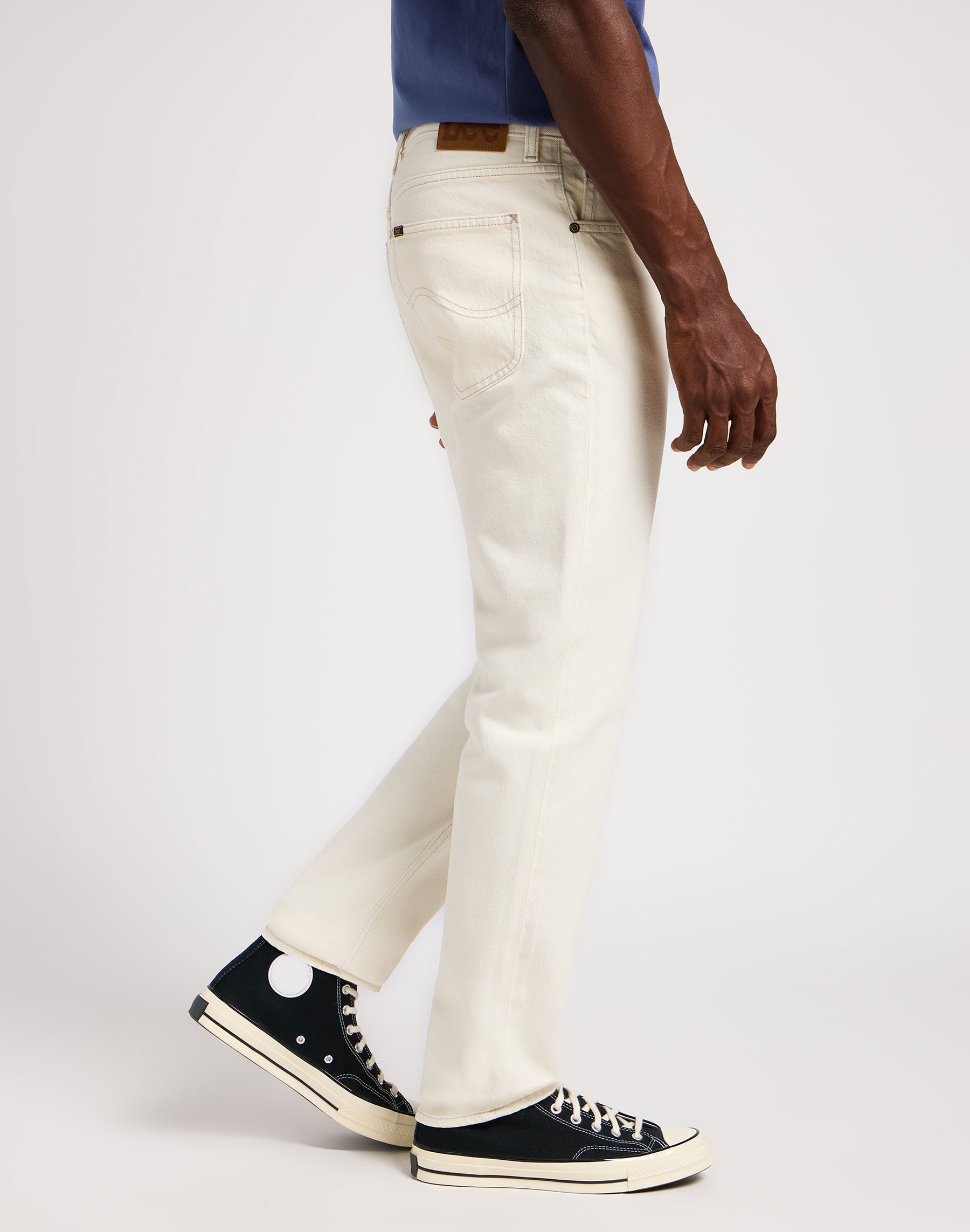 Ouest en jeans blanc cassé Lee   