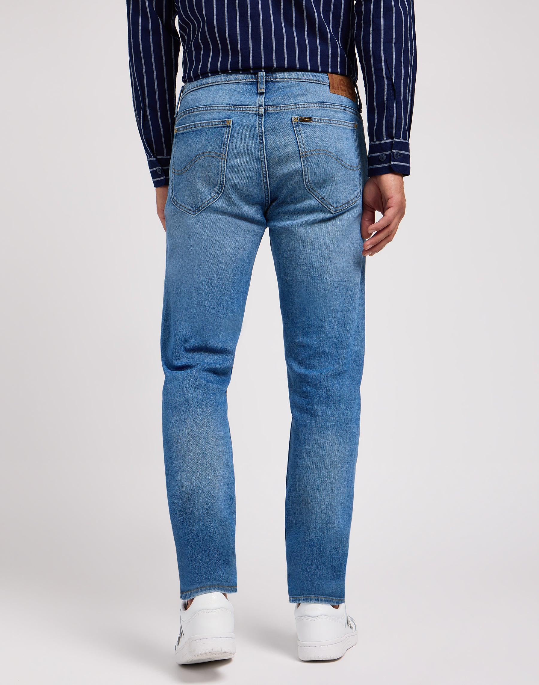 Rider in Worn In Travis Jeans Lee   