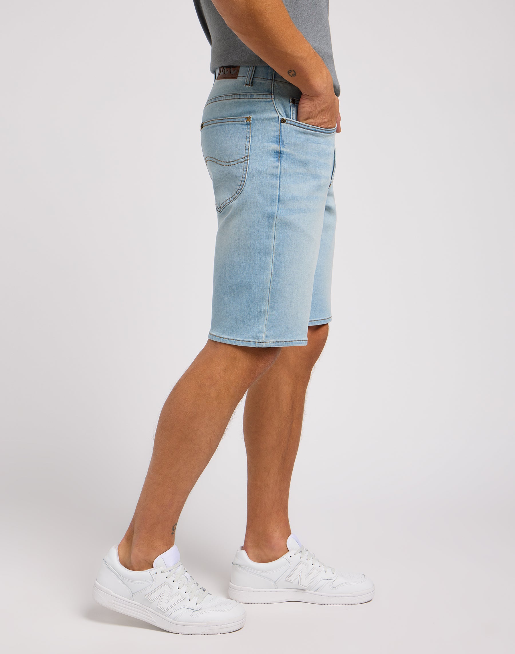 XM 5 Pocket Short en jean Ice Man Lee   