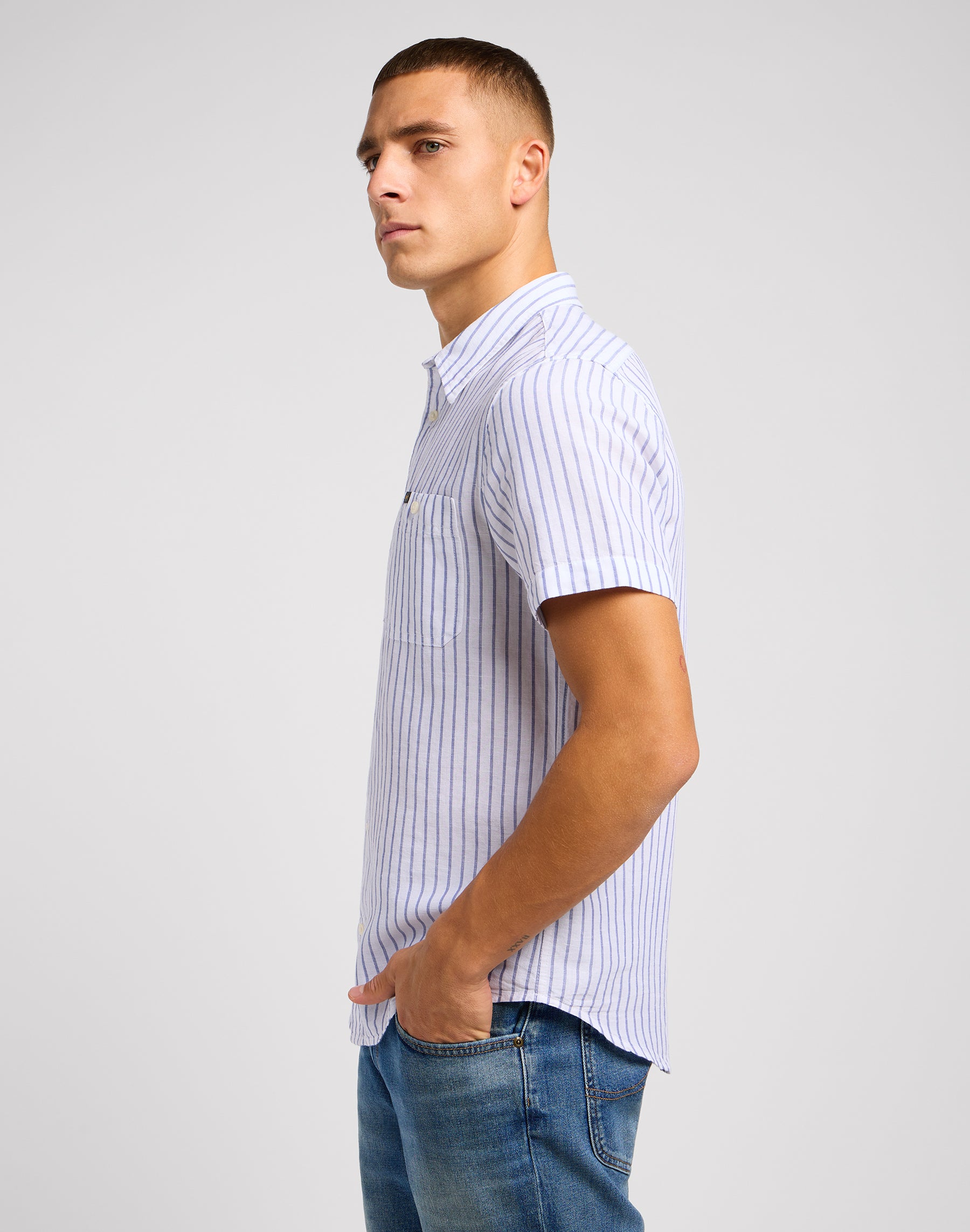 Leesure Shirt in Surf Blue Chemises Lee   