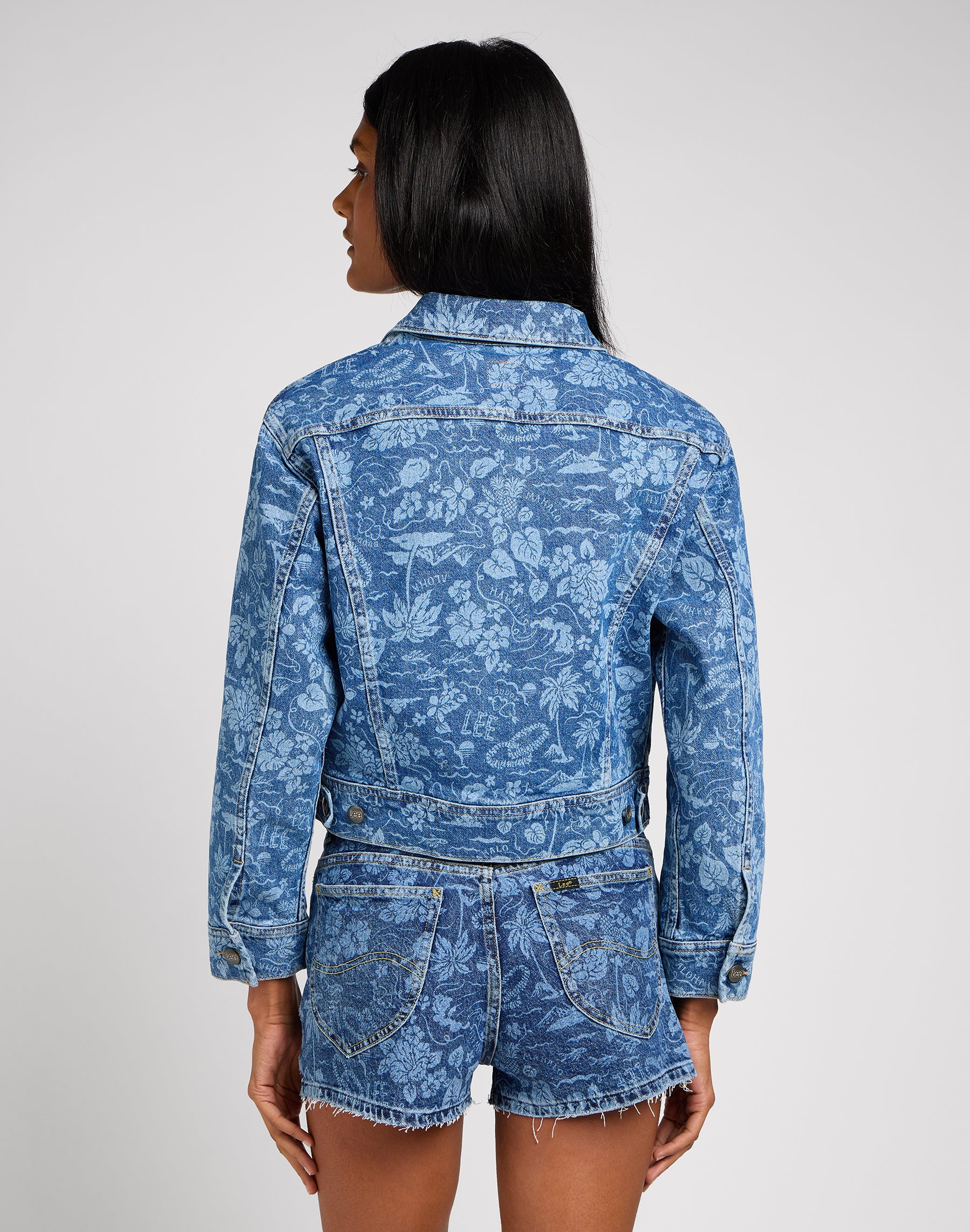 Cropped Rider Jacket dans Vestes en denim tropical Lee   